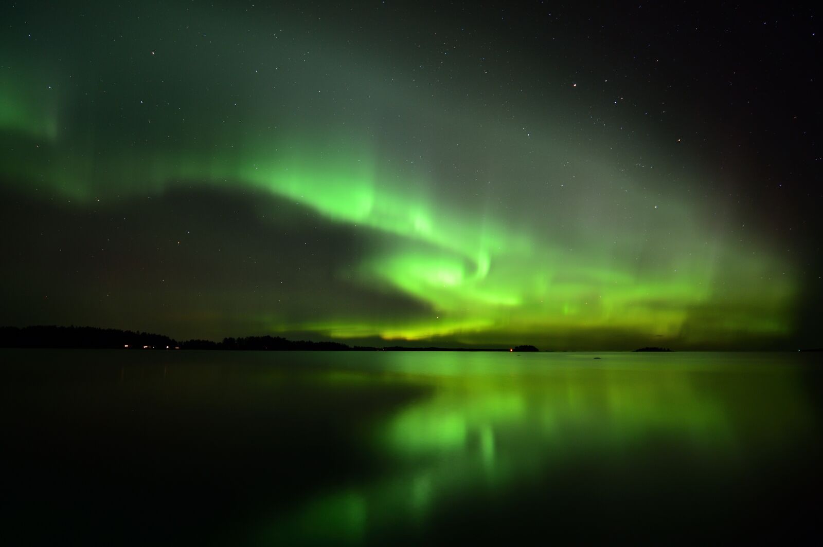 Nikon Df sample photo. Northern lights, aurora, night photography