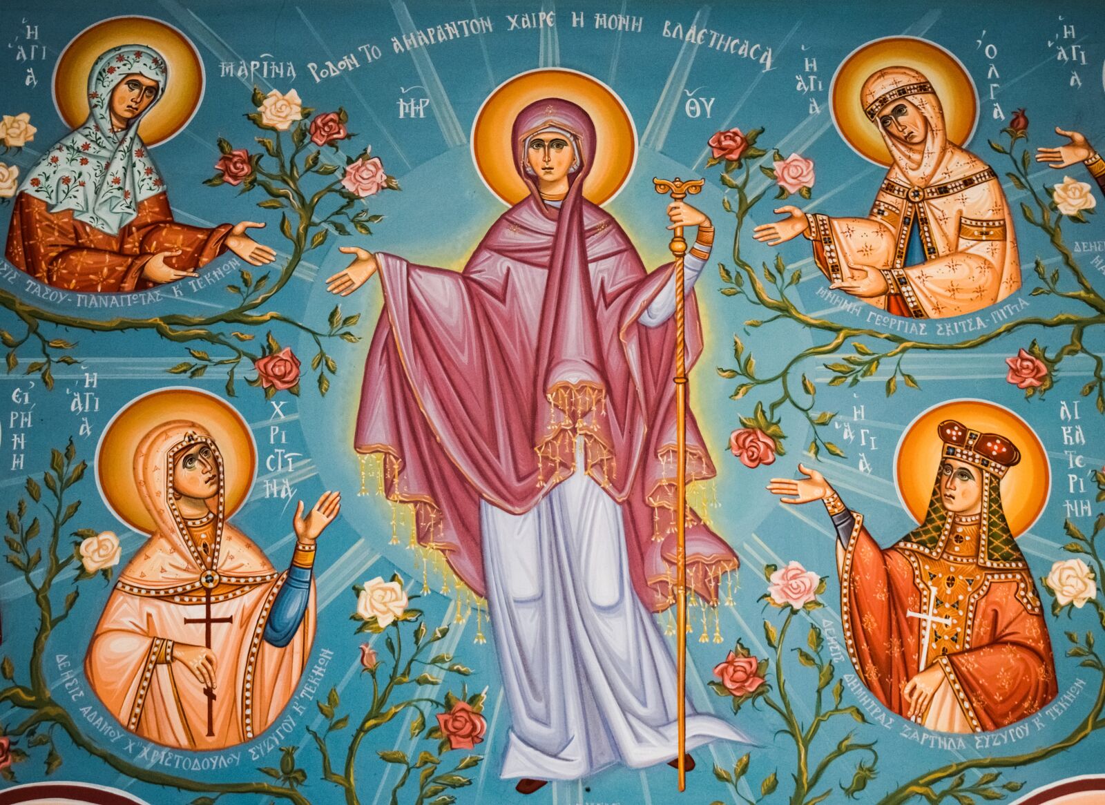 Nikon D3300 sample photo. Virgin mary, rose, saints photography