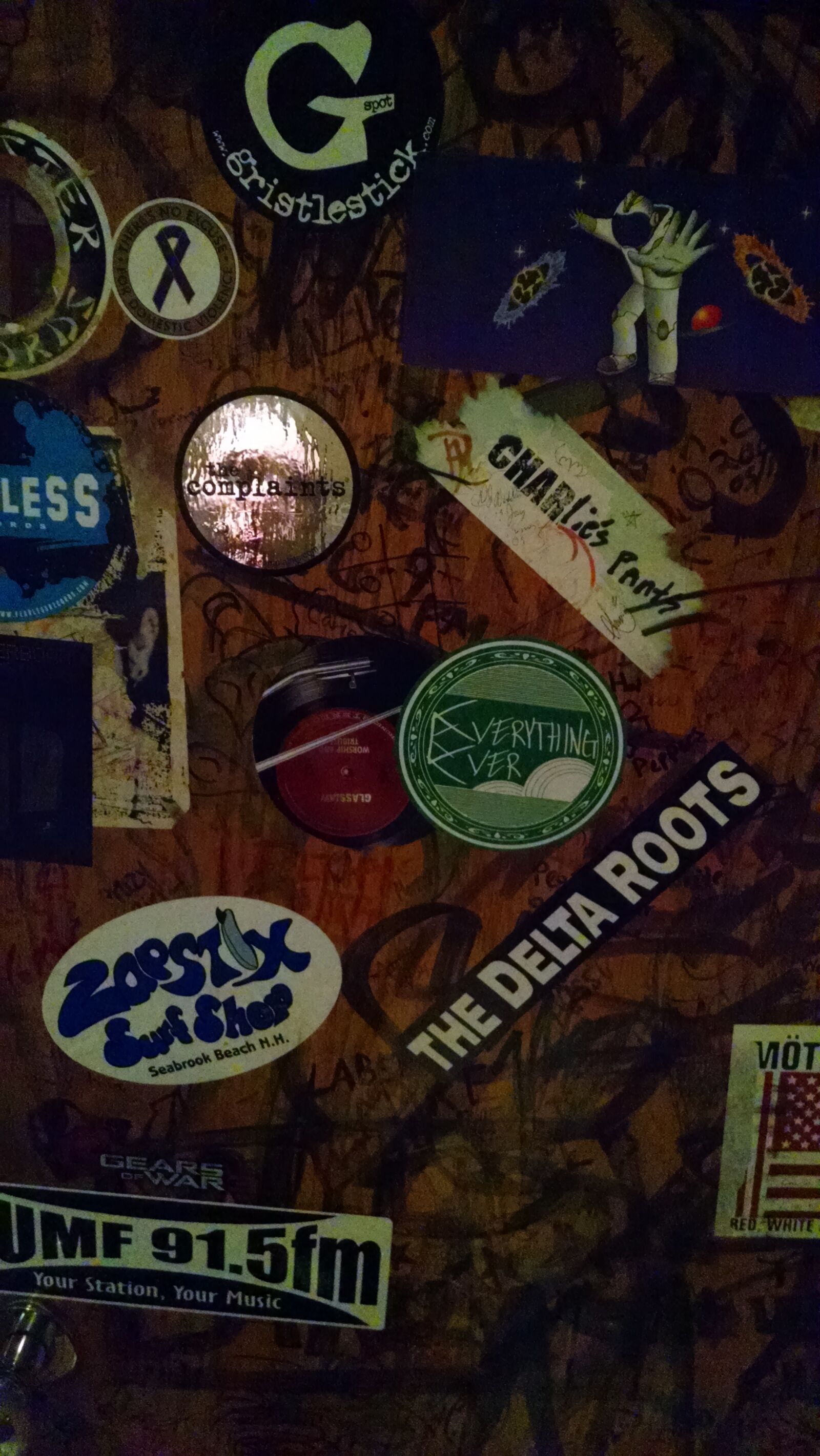 Motorola Moto X (1st Gen) sample photo. Band, music, night, stickers photography