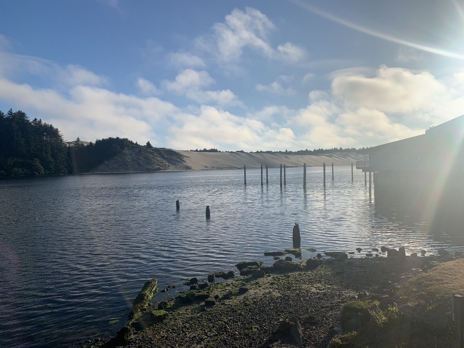 iPhone XR back camera 4.25mm f/1.8 sample photo. Florence, oregon, water photography