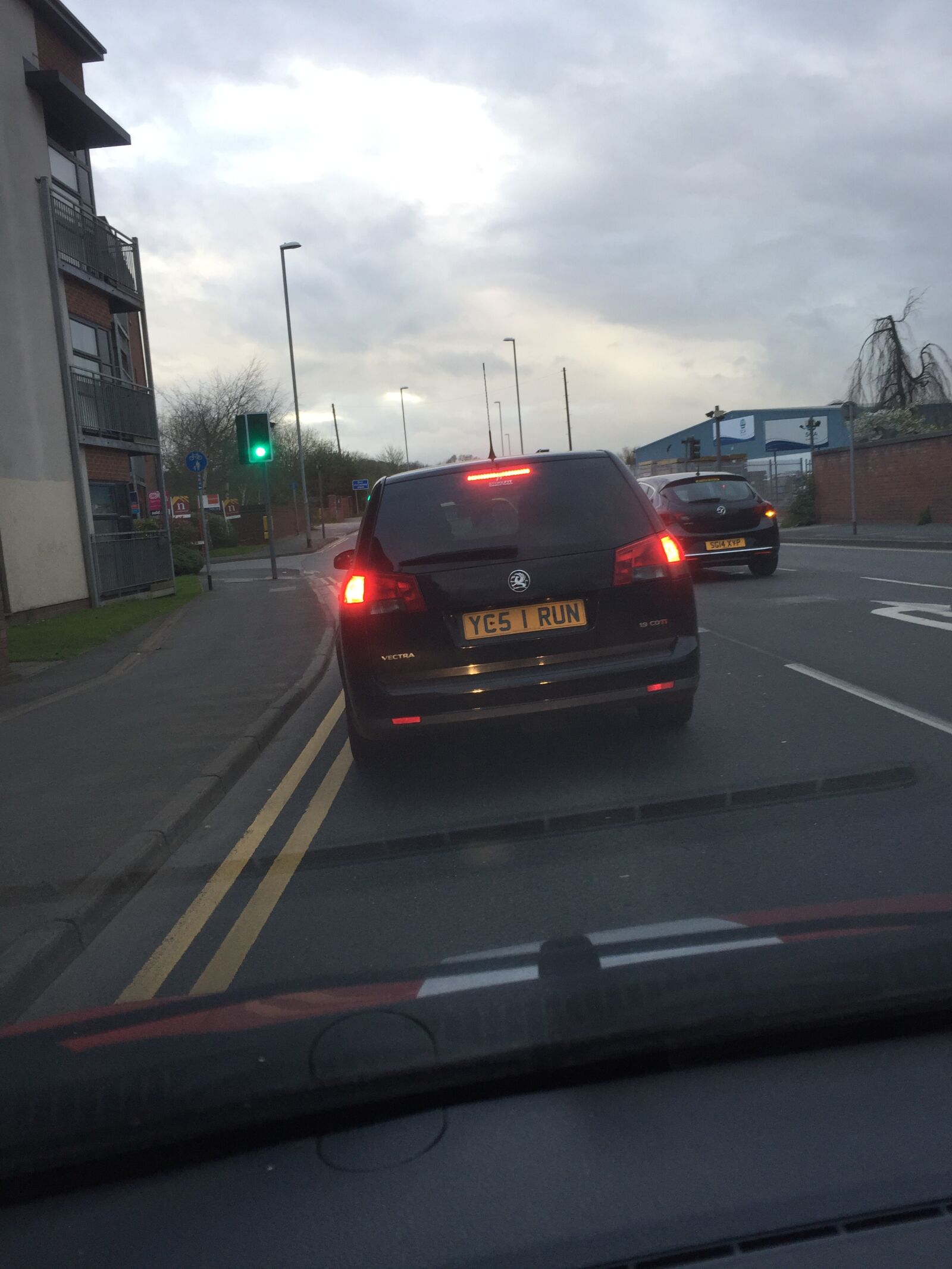 iPhone 6 back camera 4.15mm f/2.2 sample photo. Car, stoke-on-trent, red lights photography