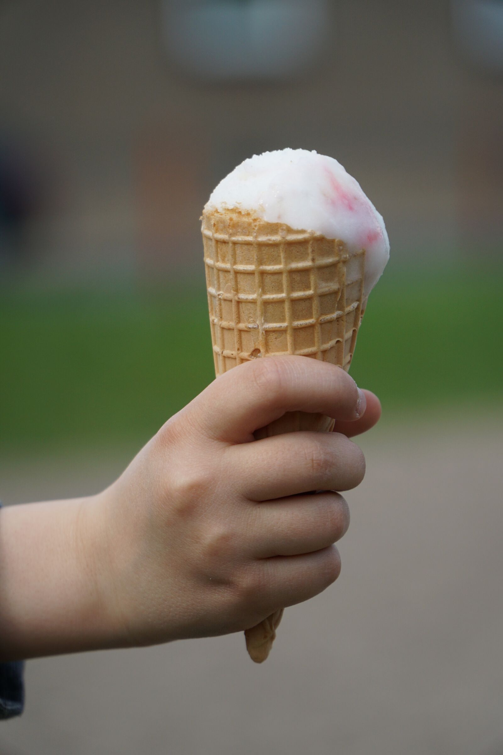 Sony a6000 + Sony E PZ 18-105mm F4 G OSS sample photo. Ice, hand, ice cream photography
