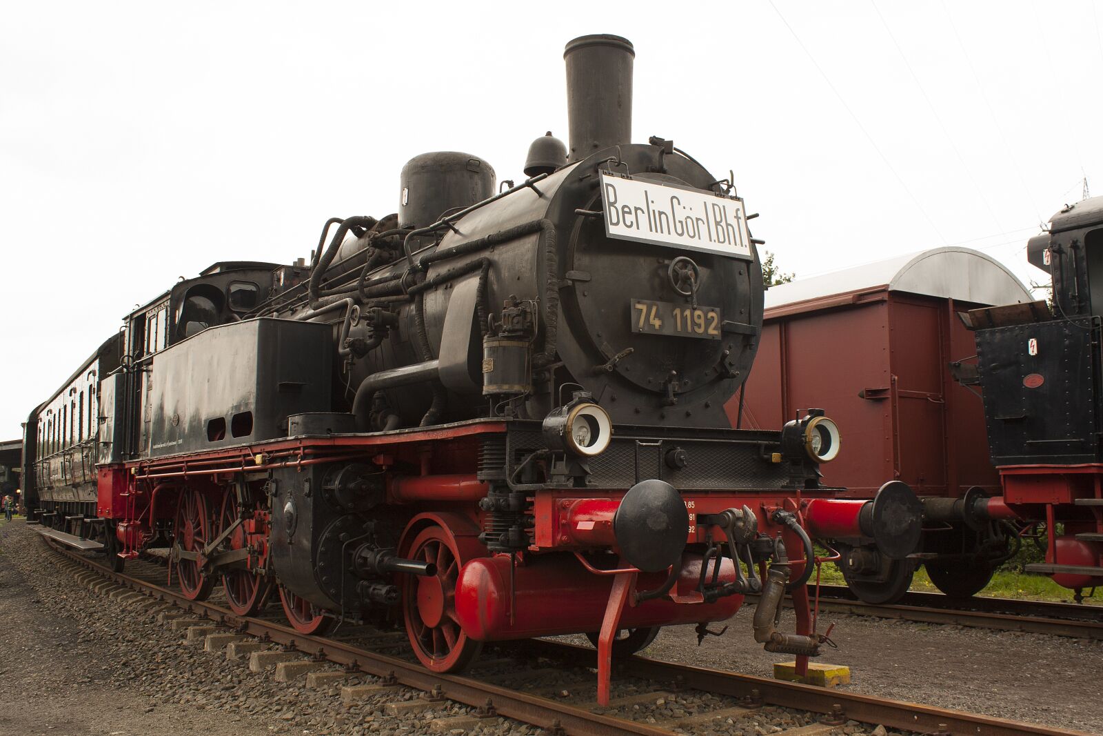 Canon EF-S 18-55mm F3.5-5.6 III sample photo. Steam locomotive, railway, museum photography