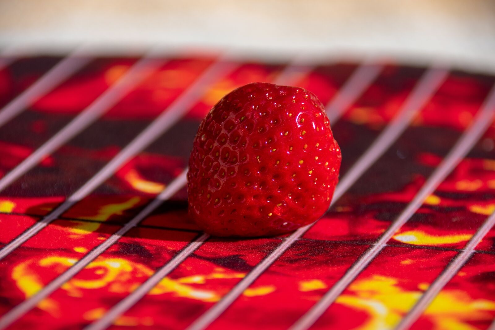 Nikon D3400 sample photo. Strawberry, grill, spit photography