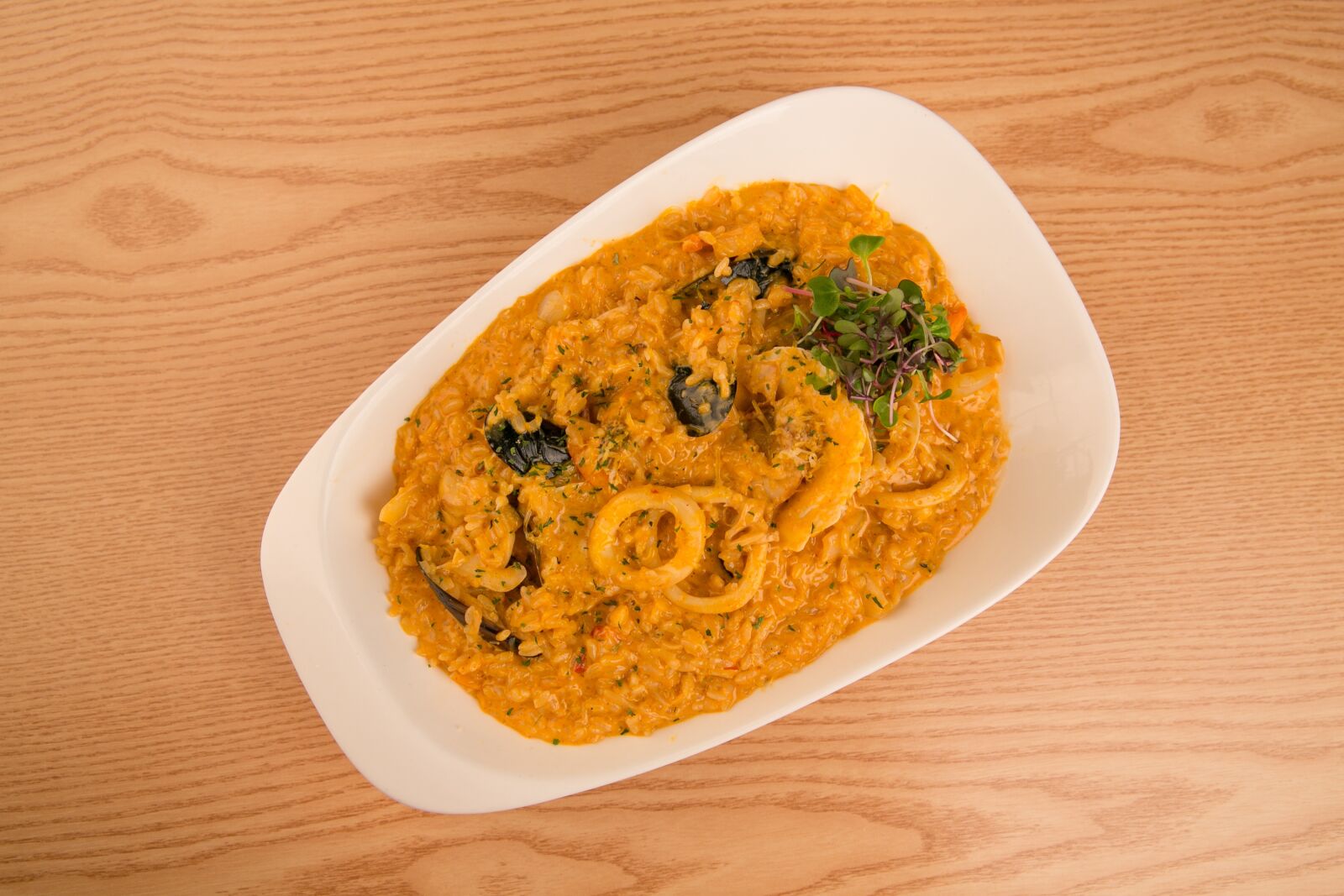 Canon EF 24-70mm F2.8L II USM sample photo. Risotto, food, seafood photography