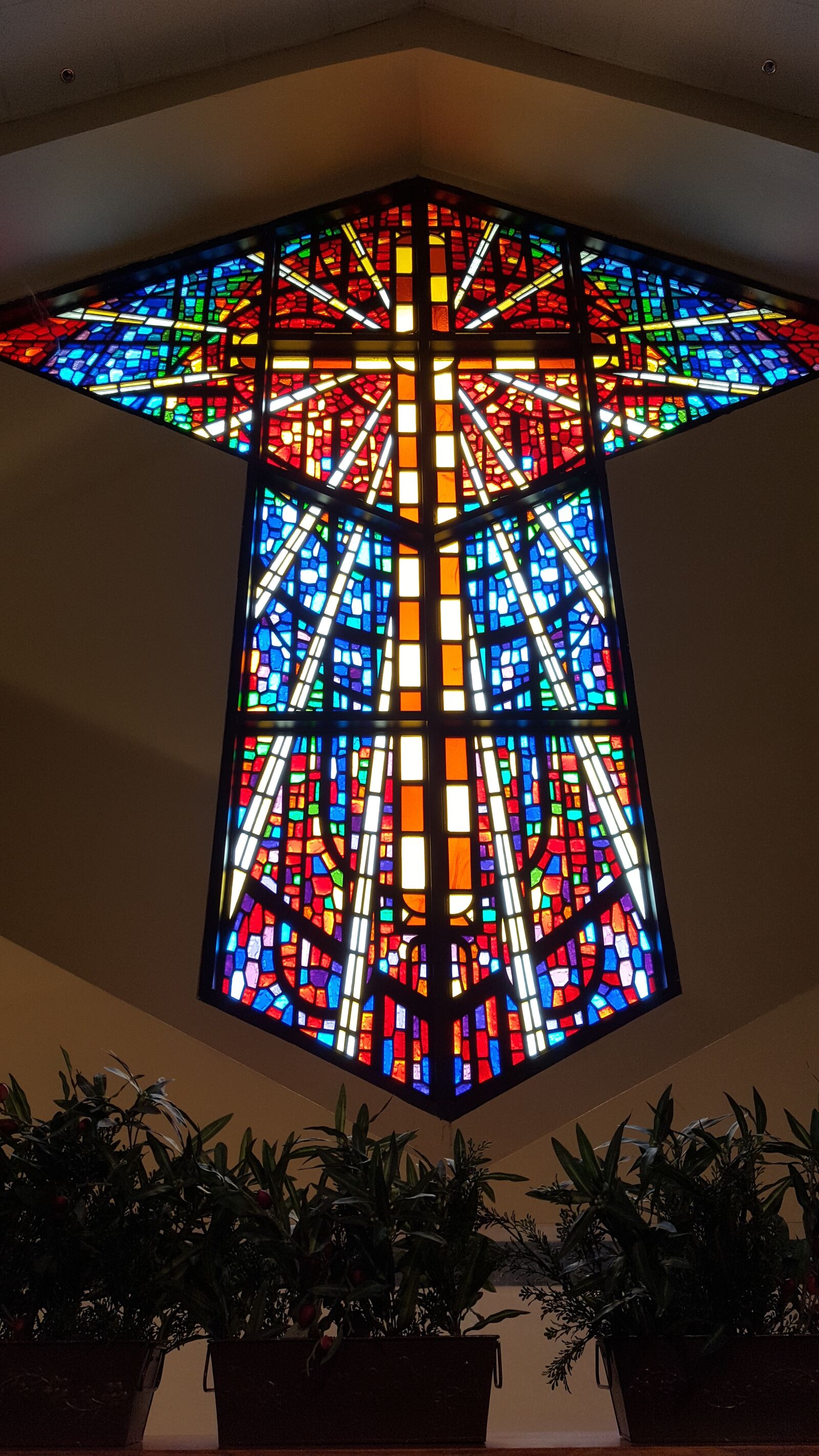 Samsung Galaxy S6 sample photo. Stained glass window, cross photography