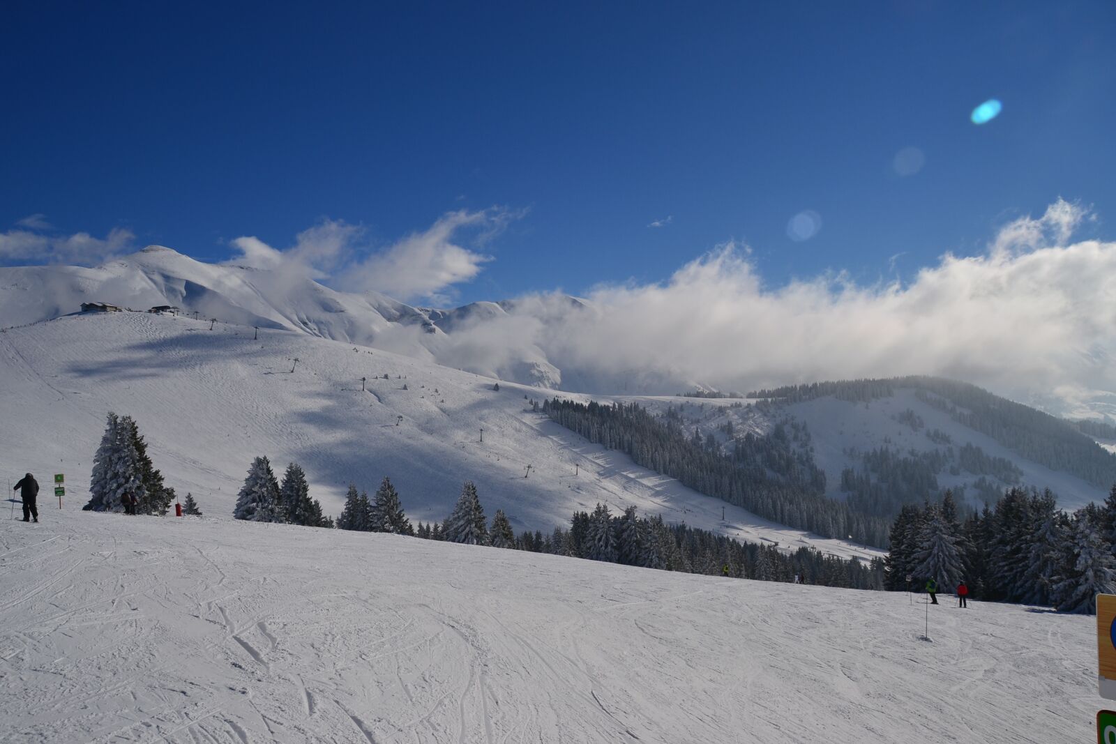 Nikon D3100 sample photo. Ski, alps, snow photography