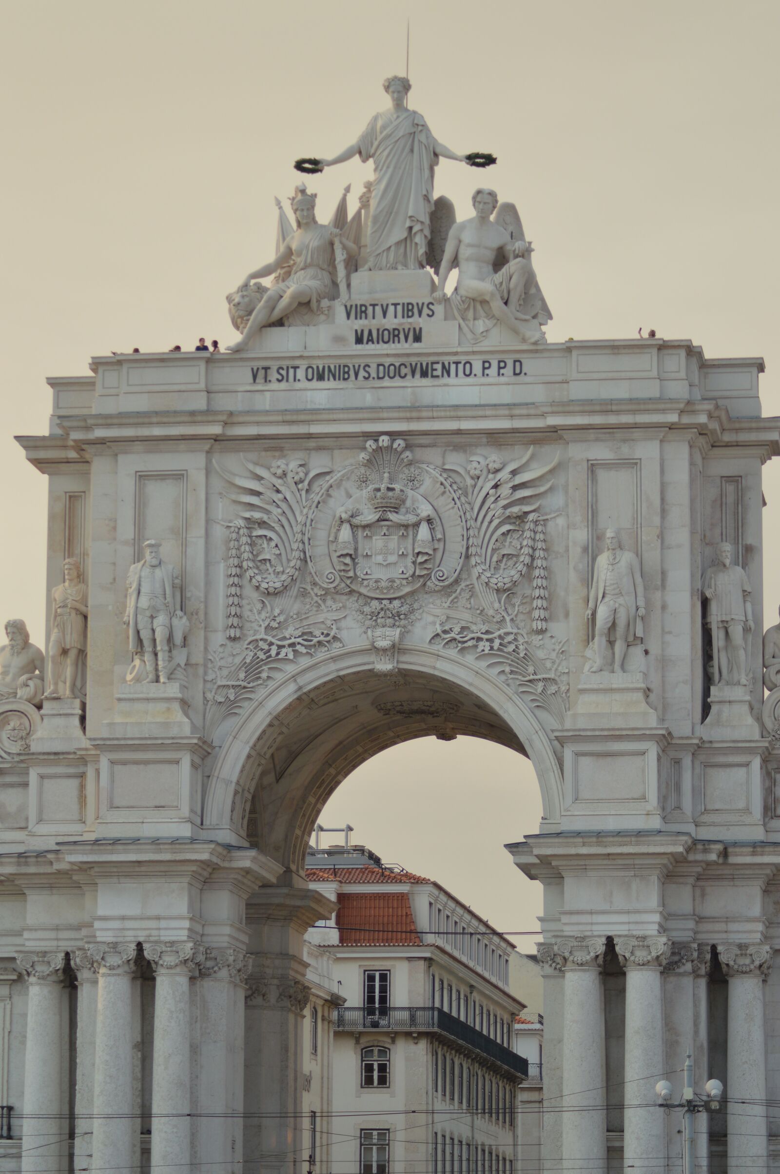 Nikon D3200 sample photo. Door, lisbon, statues photography