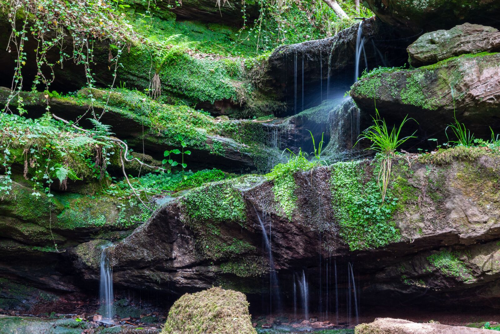 Canon EOS 70D + Canon EF 50mm F1.8 STM sample photo. Small, waterfall, forest photography