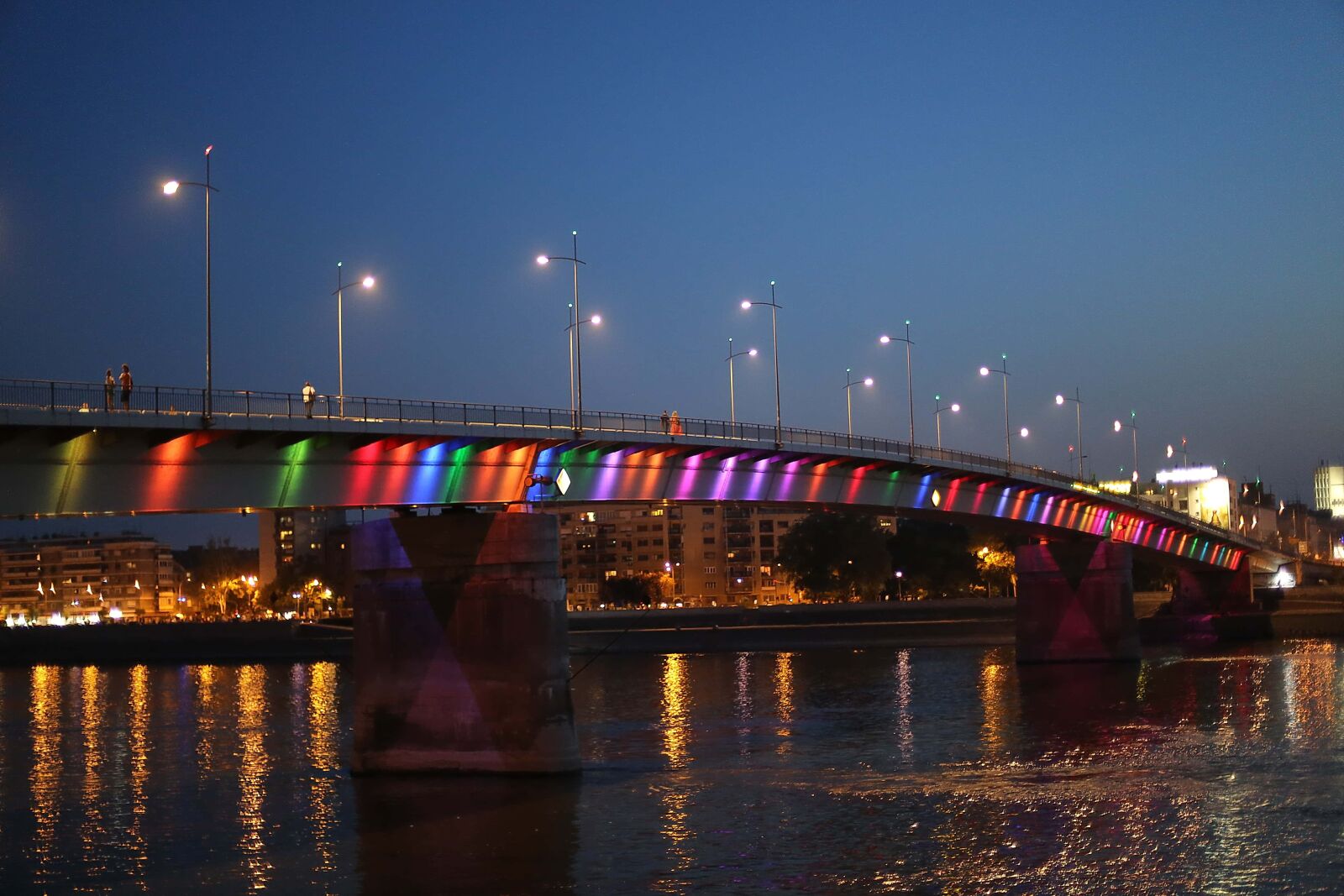 Canon EOS 6D + Canon EF 50mm F1.4 USM sample photo. Serbia, downtown, river, bridge photography
