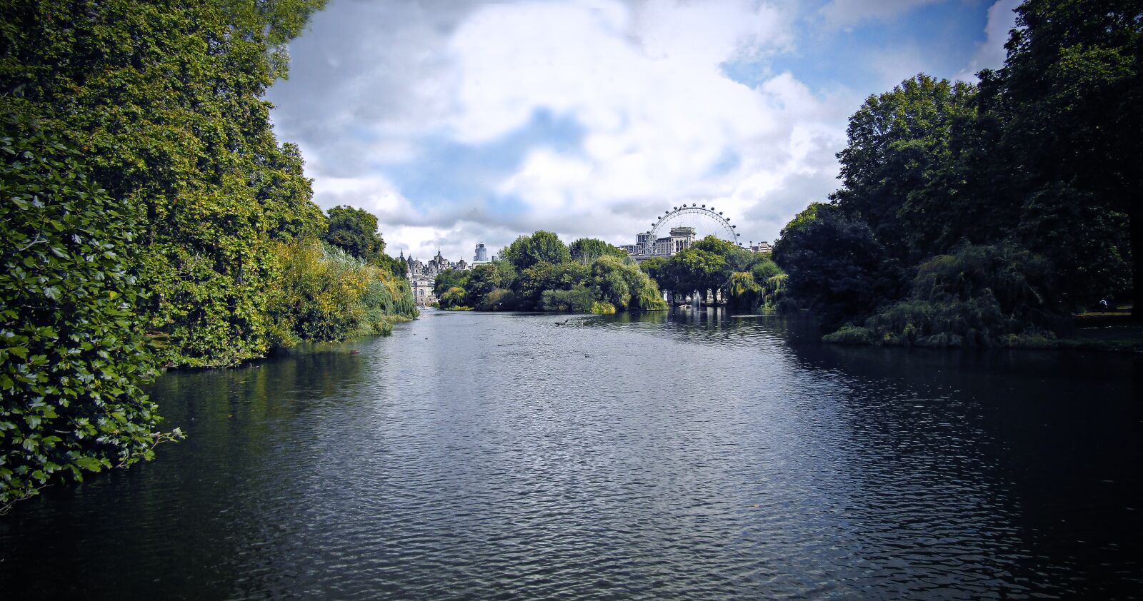 Canon PowerShot SX410 IS sample photo. London, trees, river photography