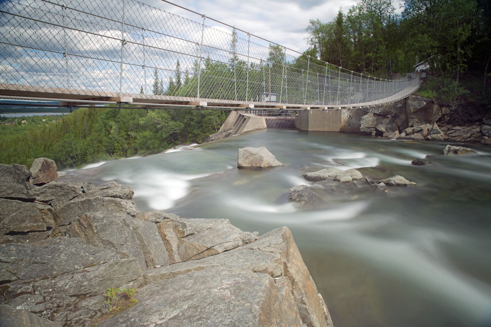 Pentax K-1 sample photo. Suspension bridge, sweden, fj photography