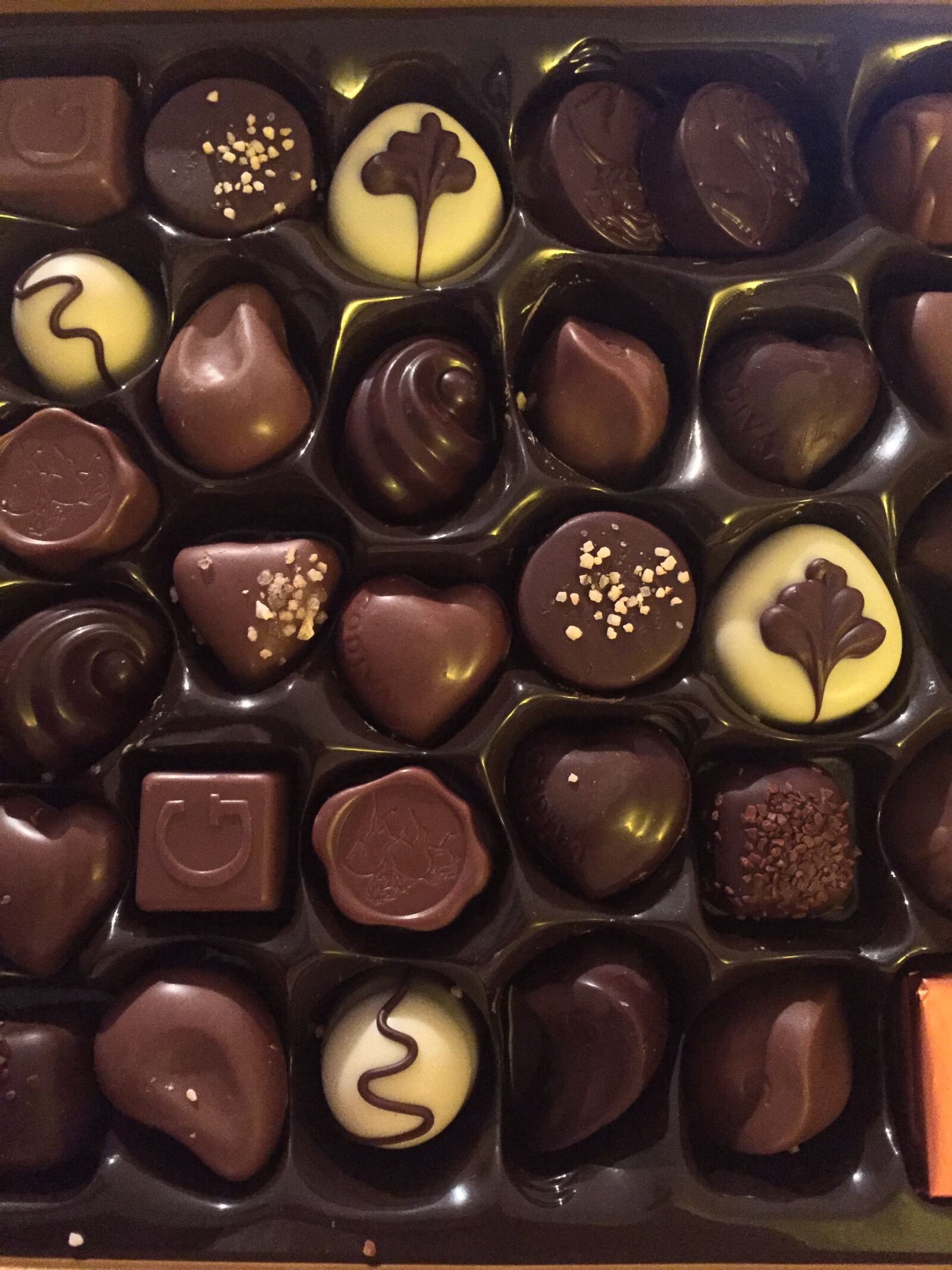 iPhone 6 back camera 4.15mm f/2.2 sample photo. Belgian, chocolates, box, of photography