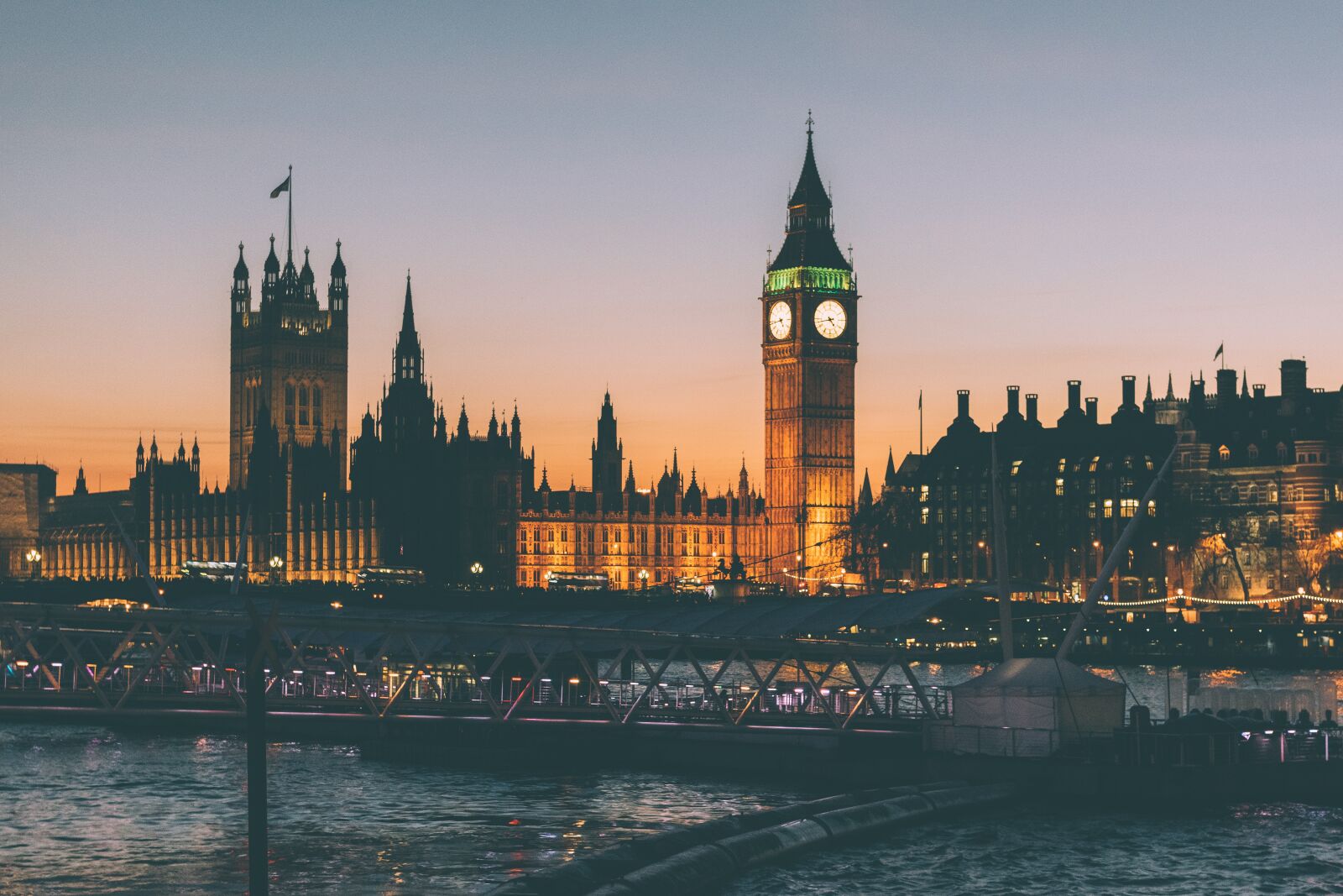 Nikon D3300 sample photo. London, night, lights, bridge photography
