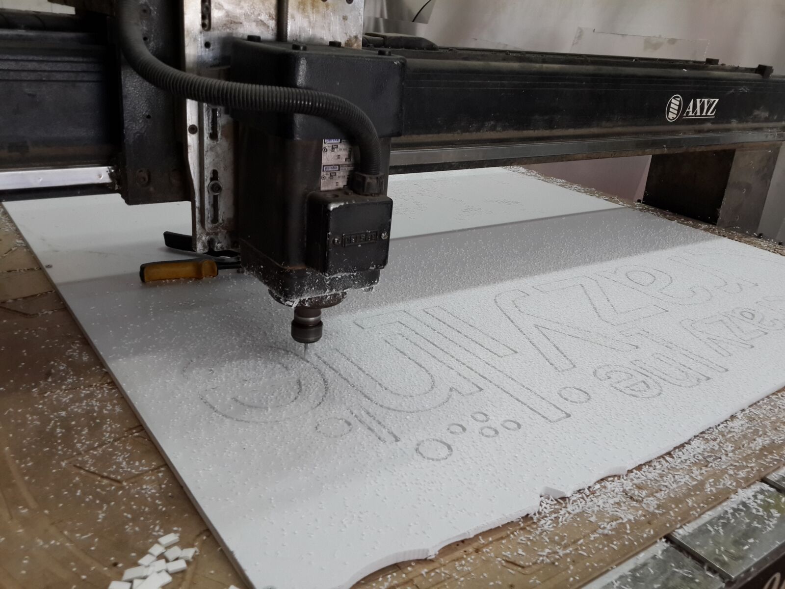 Samsung Galaxy S4 sample photo. Cnc, engraving, machine photography