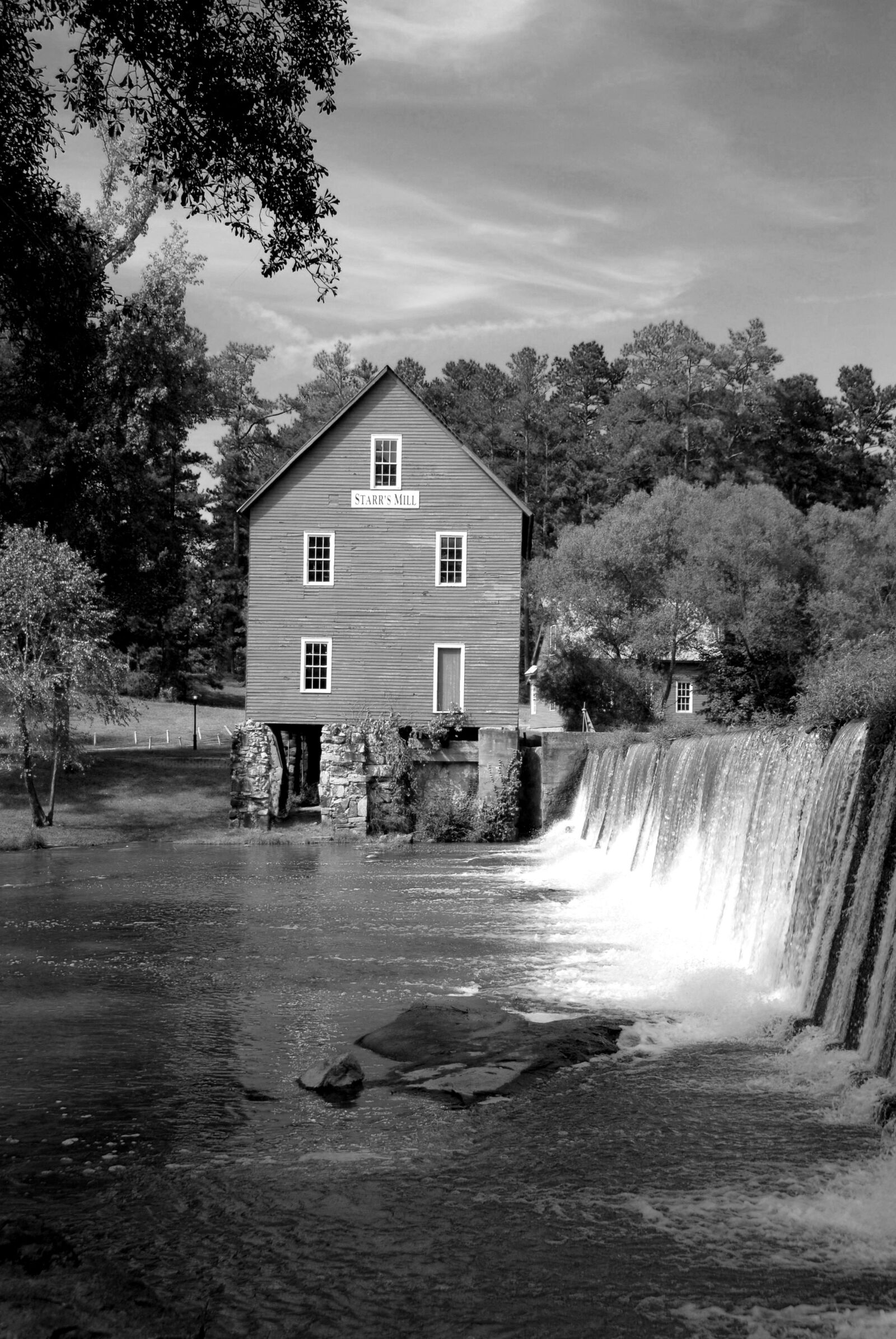 Nikon D200 sample photo. Starr's mill, waterfall, georgia photography