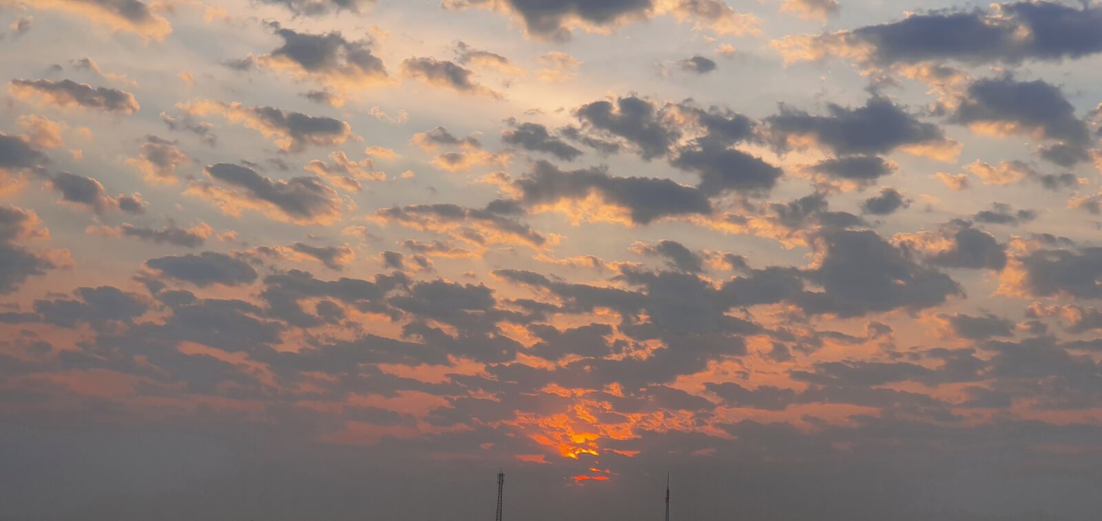 Samsung SM-G975F sample photo. Sunrise, sun, clouds photography