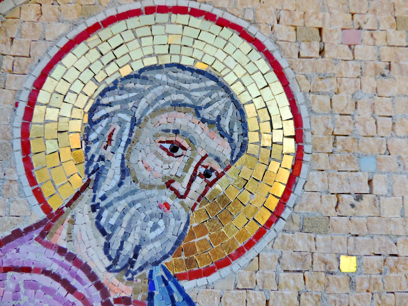 Nikon Coolpix P520 sample photo. Christianity, saint, wall, mosaic photography