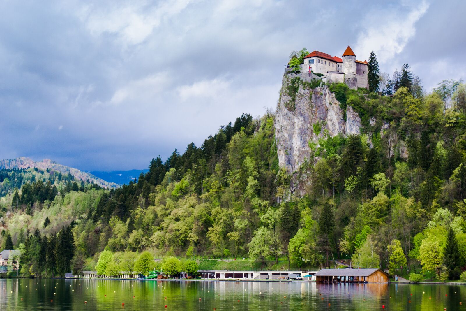 Nikon D3100 sample photo. Bled, lake, castle photography