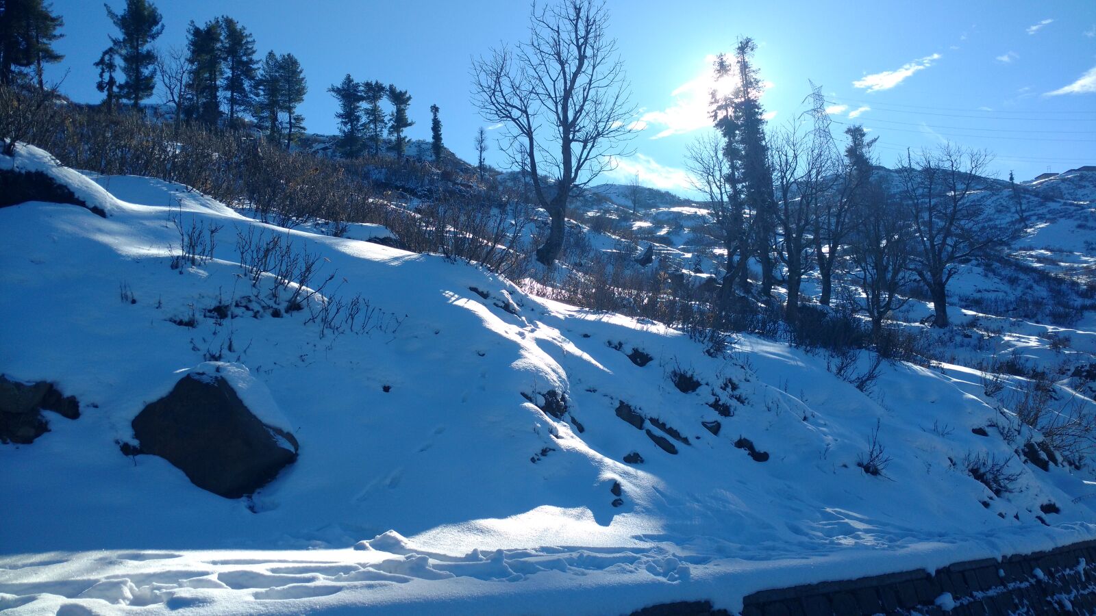 Motorola Moto X Play sample photo. Snowy, sunshine photography