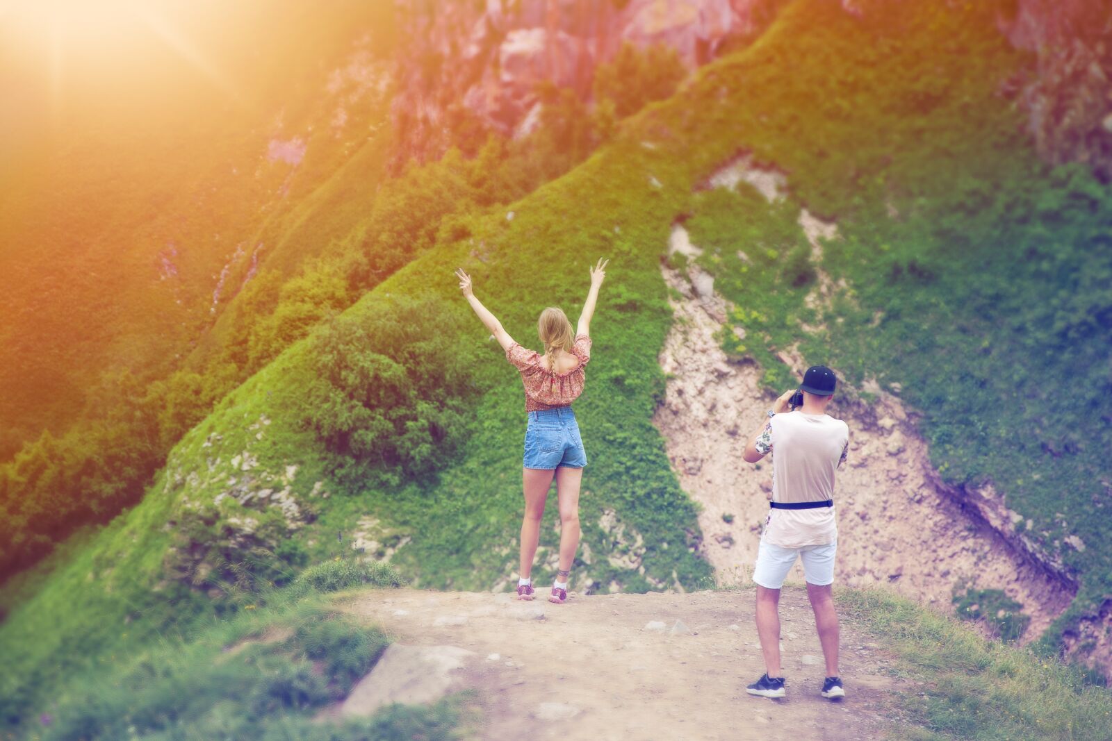 Nikon D80 sample photo. Sun, tourists, sky photography