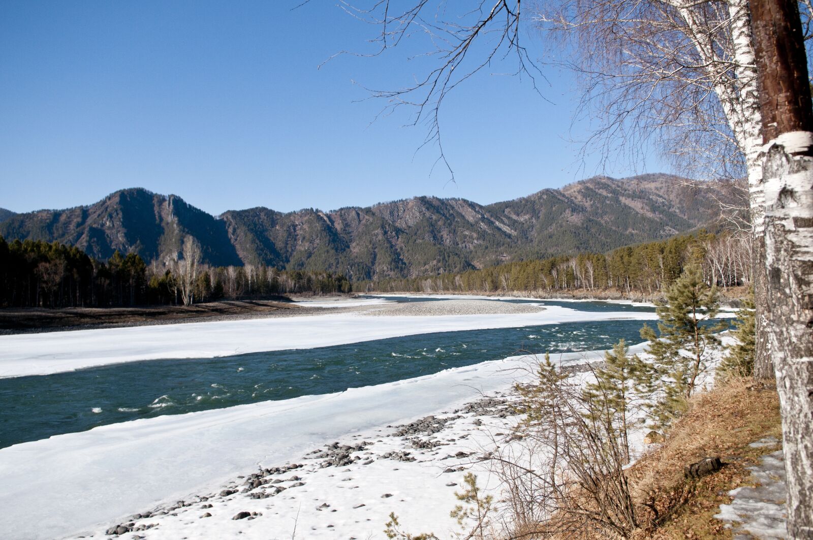 Nikon D300 sample photo. River, mountains, landscape photography