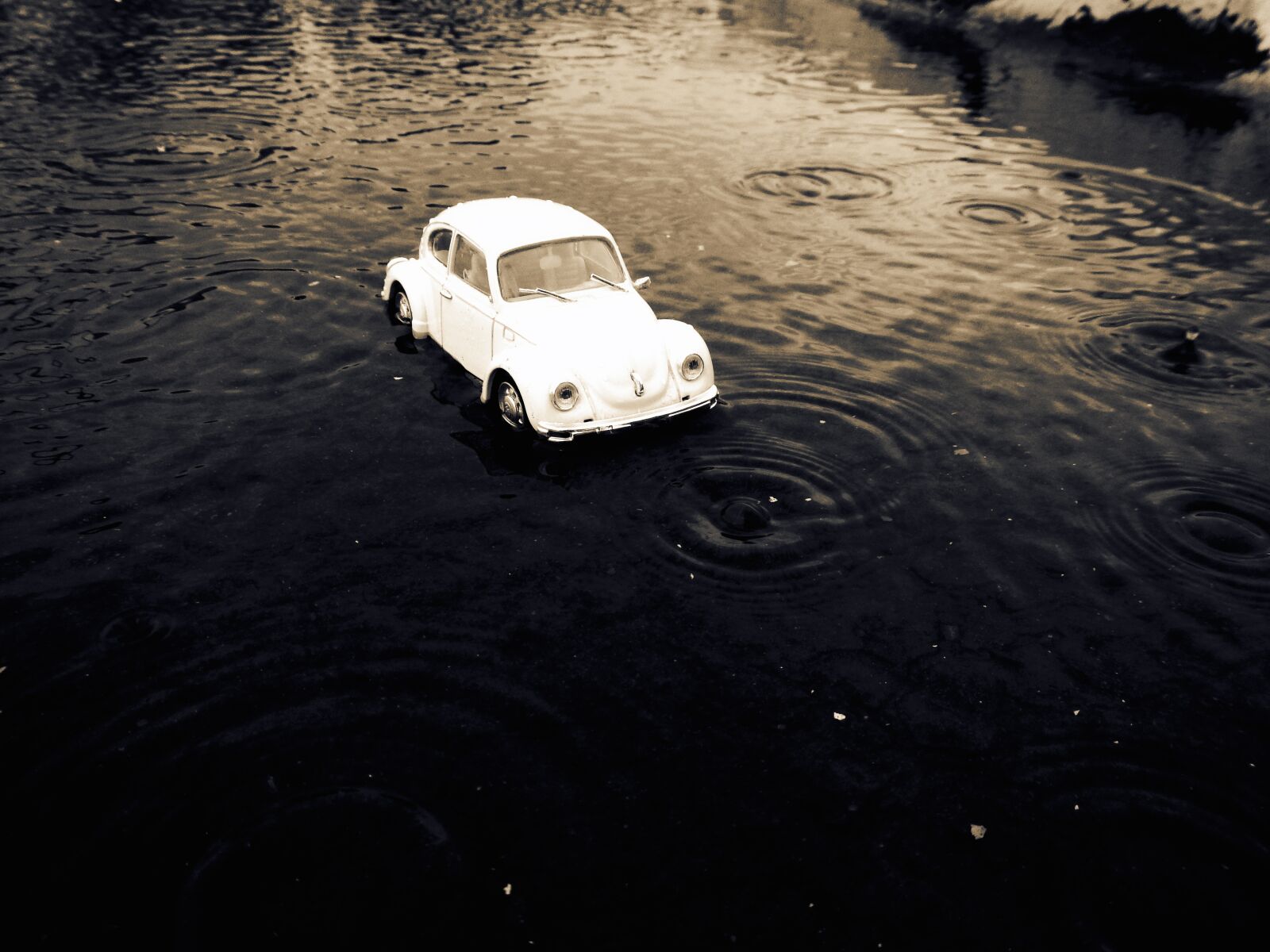 Nikon Coolpix AW110 sample photo. Rain, volks wagen, white photography