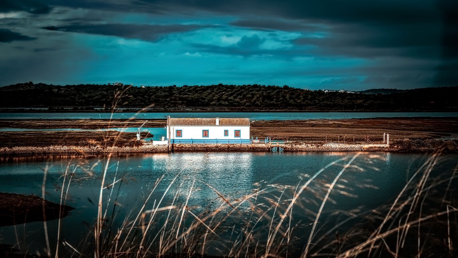 Canon EF-S 17-85mm F4-5.6 IS USM sample photo. House, river, delta photography