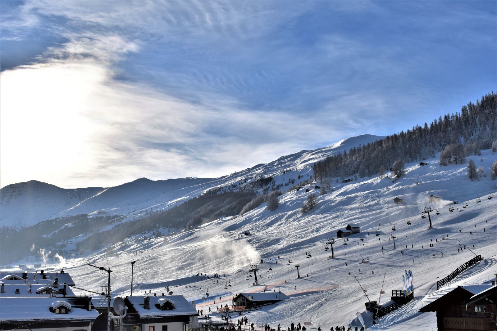 Nikon D5500 sample photo. Ski run, ski lift photography