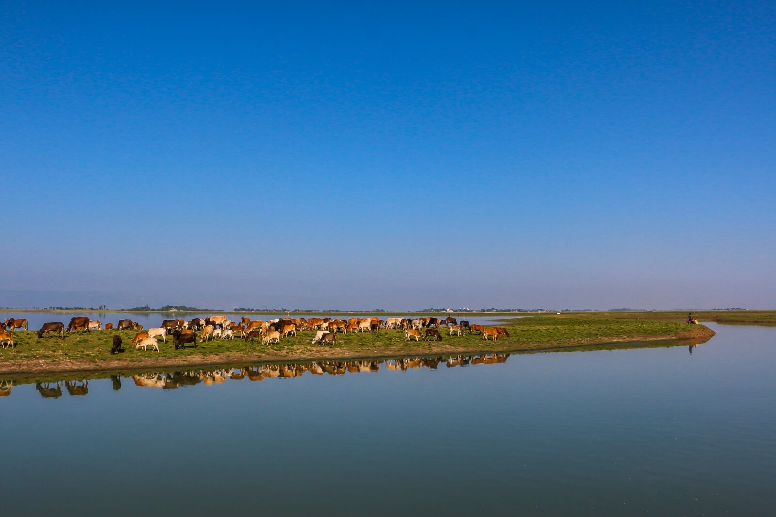 Canon EOS 70D sample photo. Blue sky, lake, blue photography