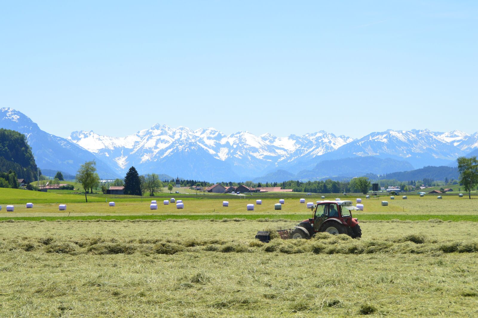 Nikon D3200 sample photo. Allgäu, agriculture, silo photography