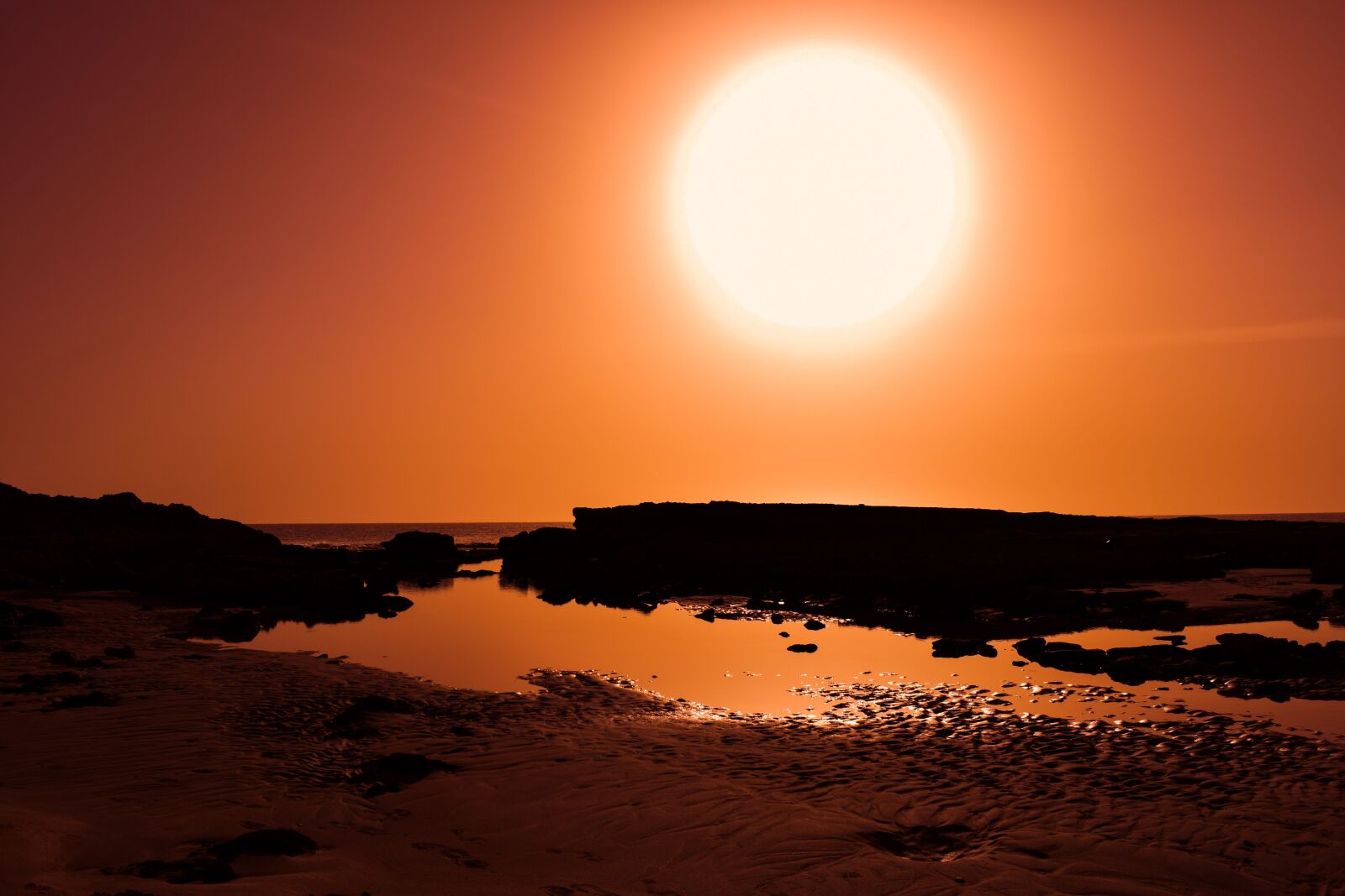 Nikon D3300 sample photo. Sunset, sun, beach photography