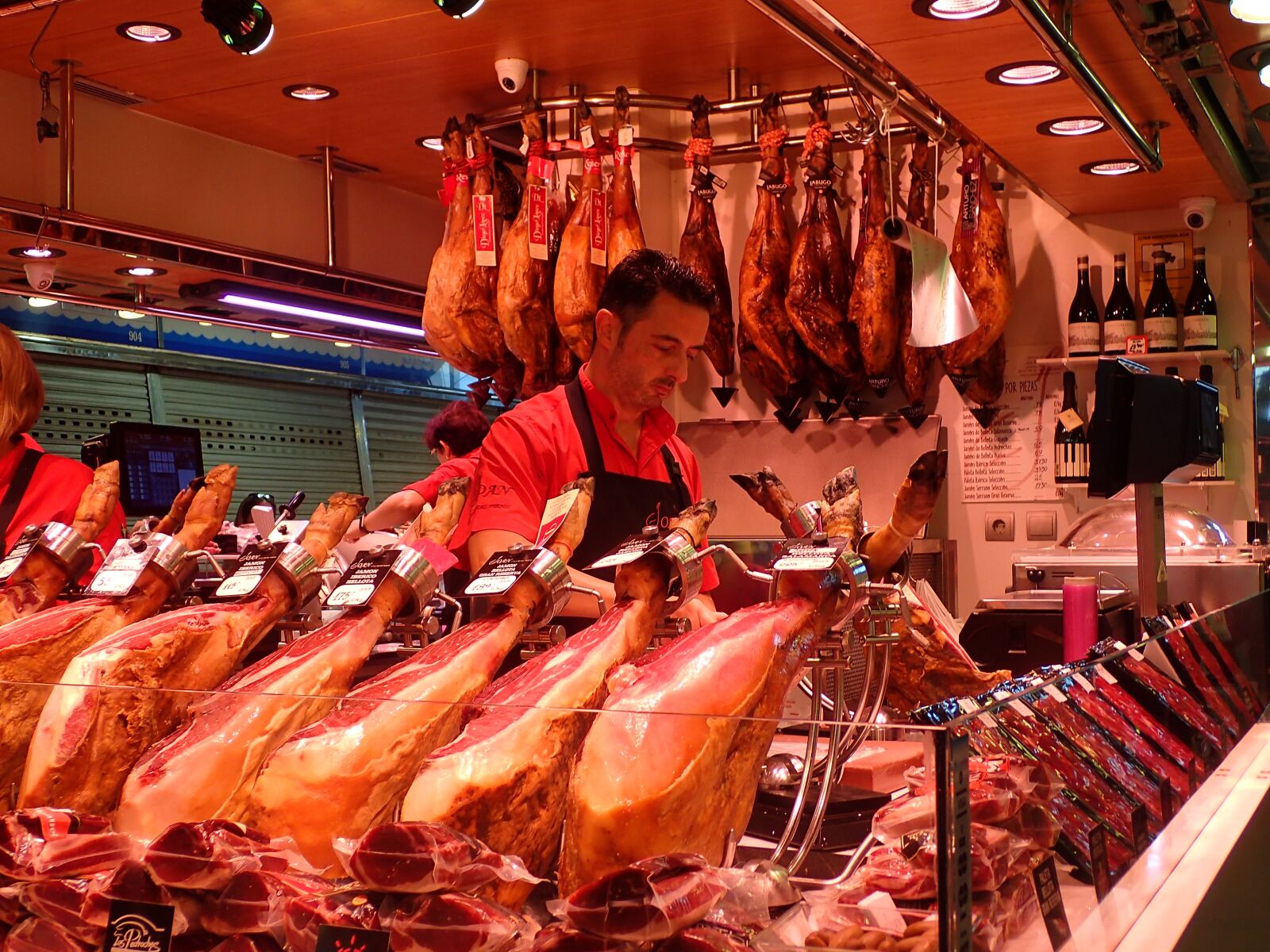 Olympus TG-4 sample photo. Barcelona, market, meat photography