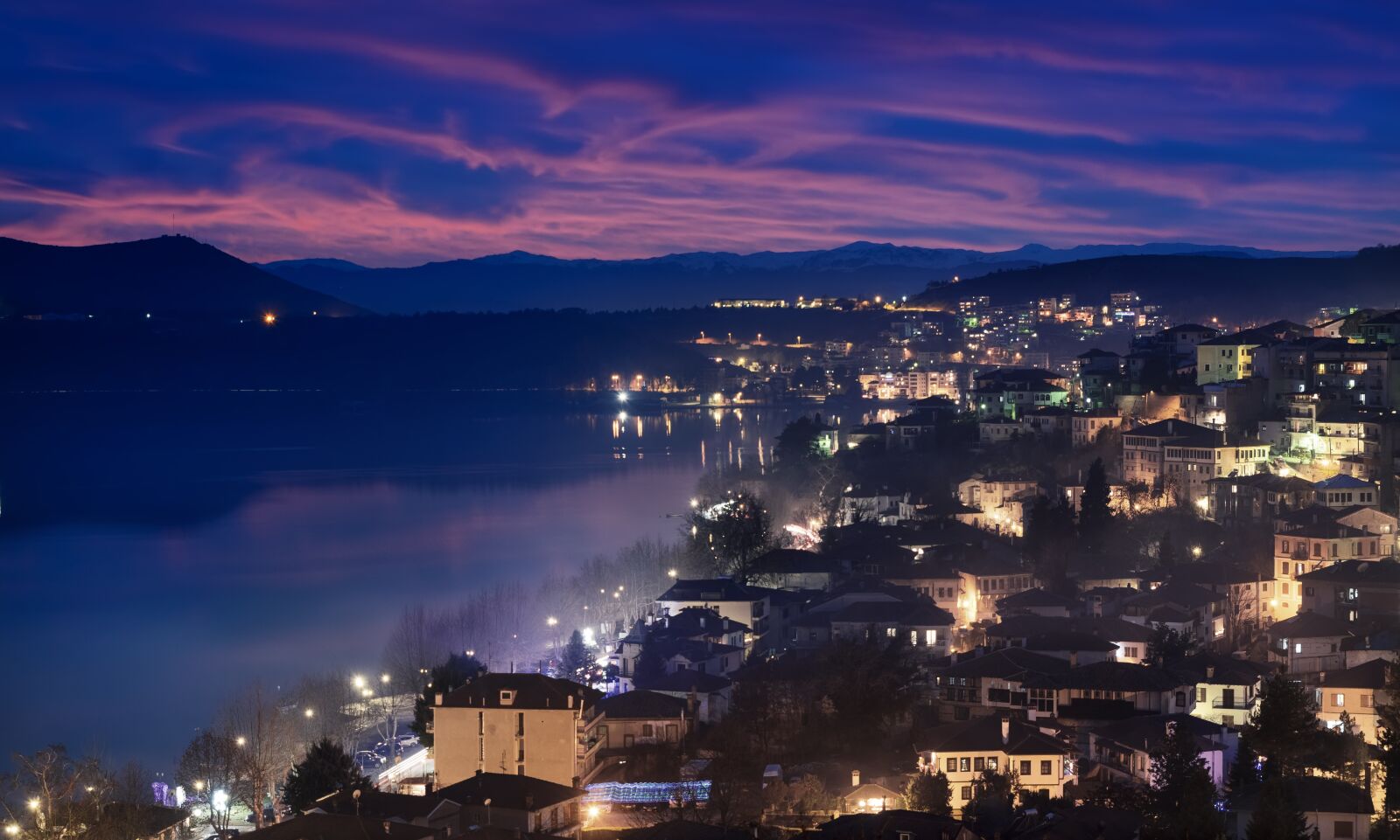 Tamron SP 24-70mm F2.8 Di VC USD sample photo. Kastoria, last light, greece photography