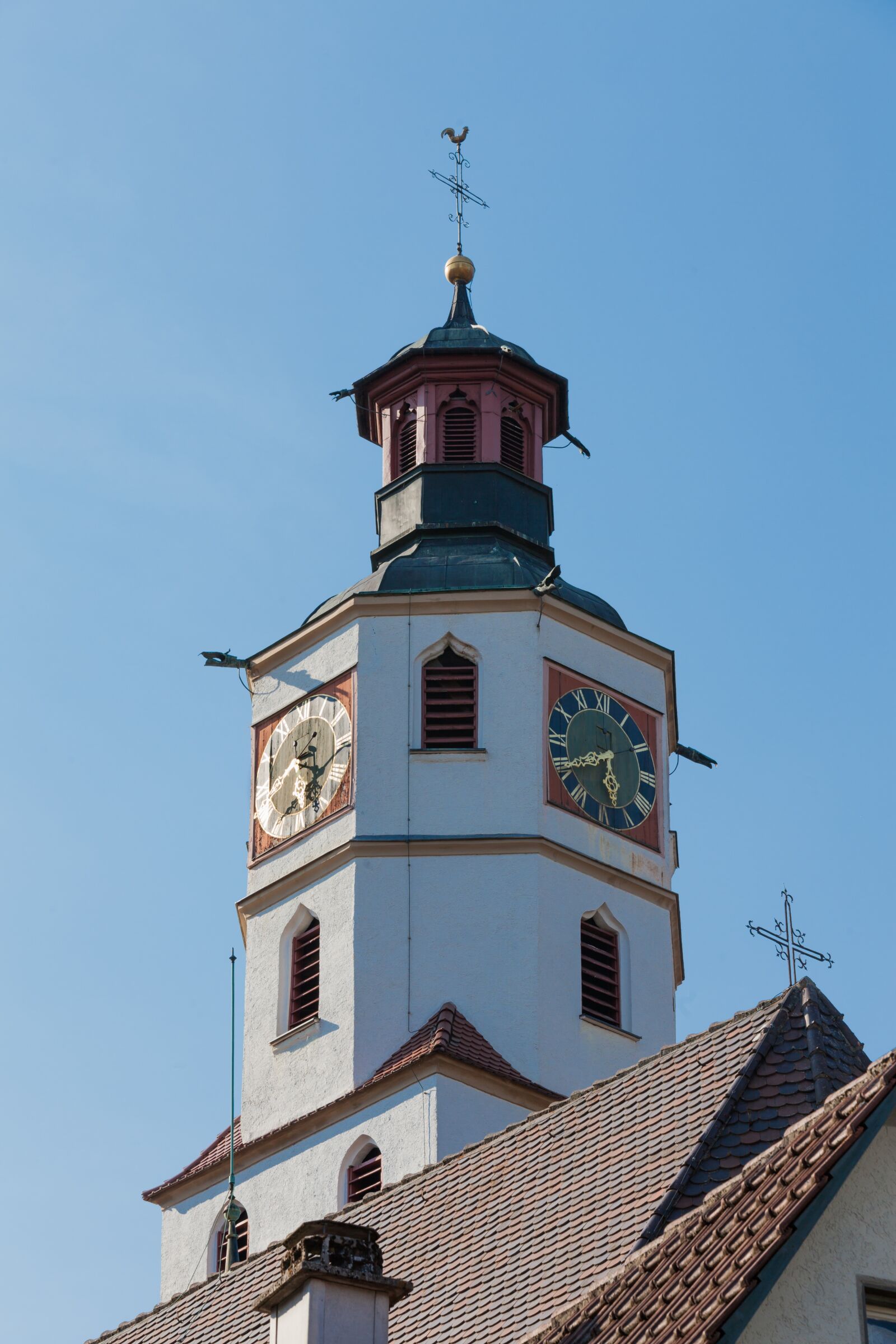Canon EOS 5D Mark II + Canon EF 70-200mm F2.8L IS II USM sample photo. Church tower, watches, window photography