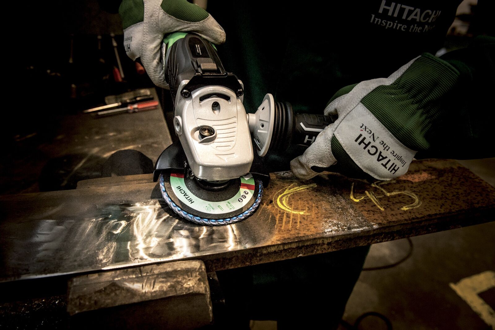 Nikon D800 sample photo. Grinder, hitachi, power tool photography