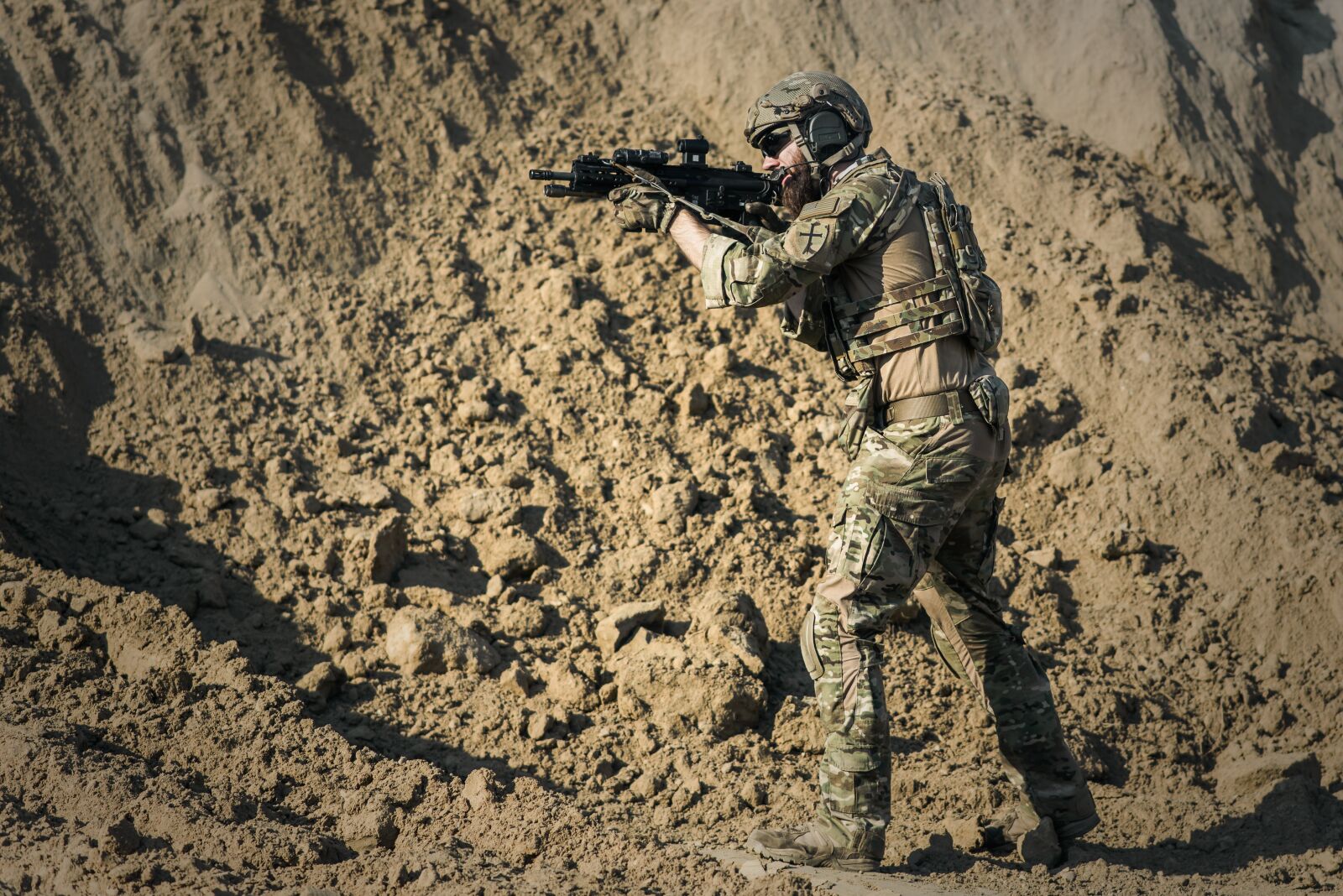 Nikon D600 sample photo. War, desert, guns photography