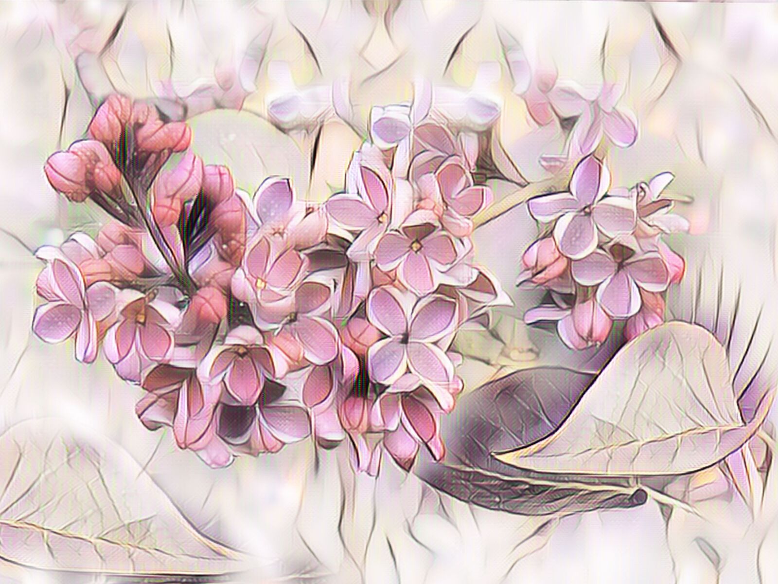 Canon PowerShot G15 sample photo. Lilac, digital painting, pastel photography