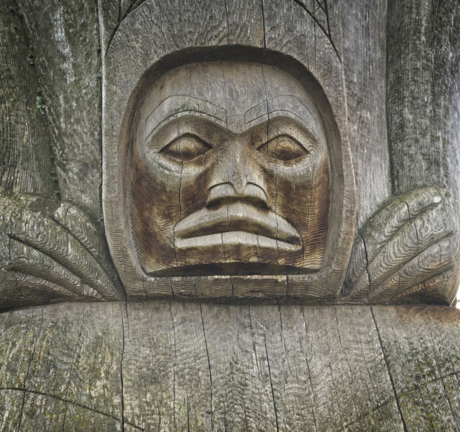 Sony a7 III + Sony FE 24-105mm F4 G OSS sample photo. Totem pole, detail, aboriginal photography