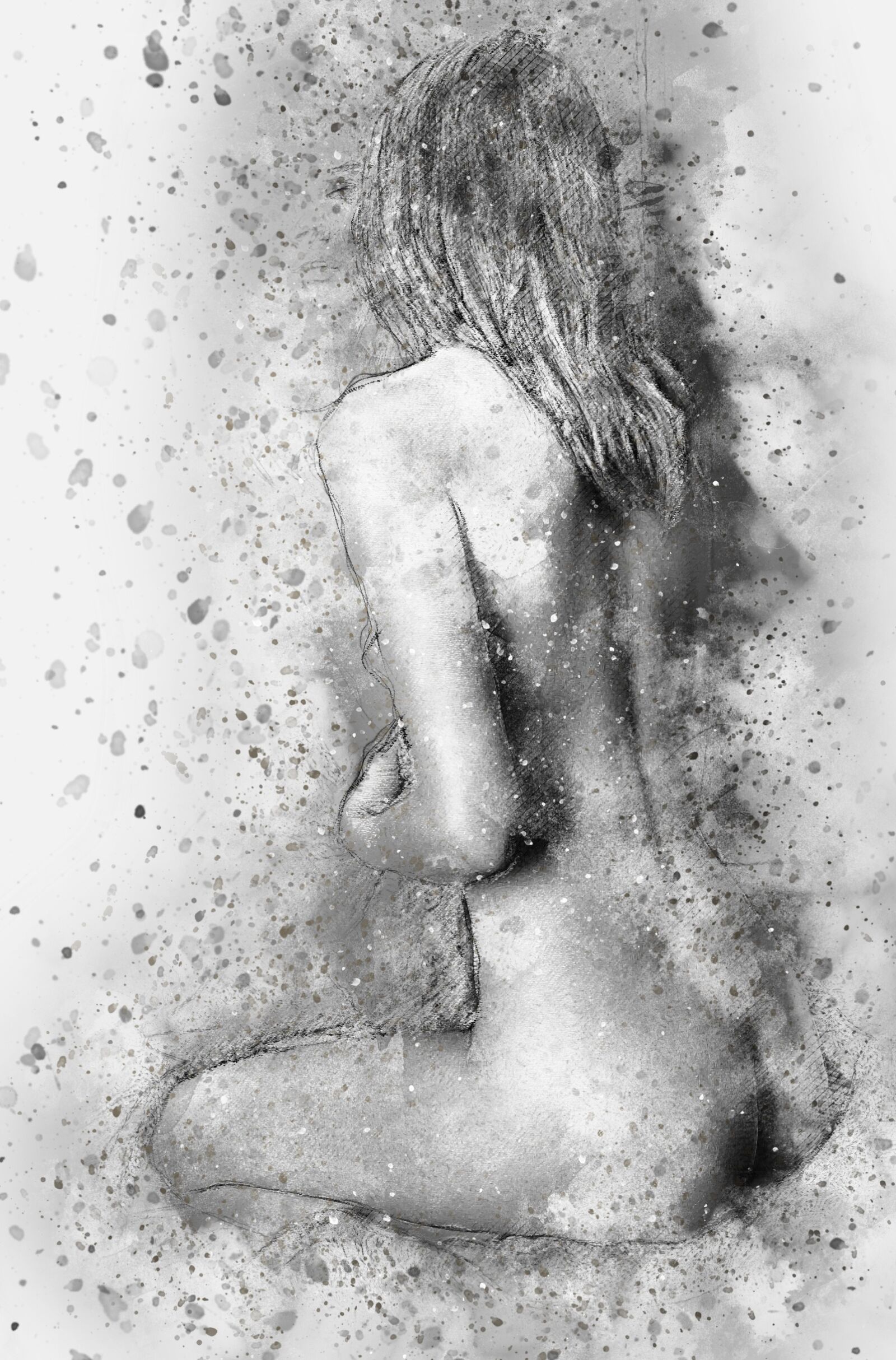 Nikon D80 sample photo. Woman, art, abstract photography