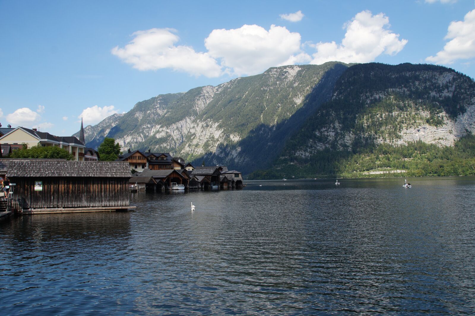 Sony SLT-A58 sample photo. Hallstatt, city, lake photography