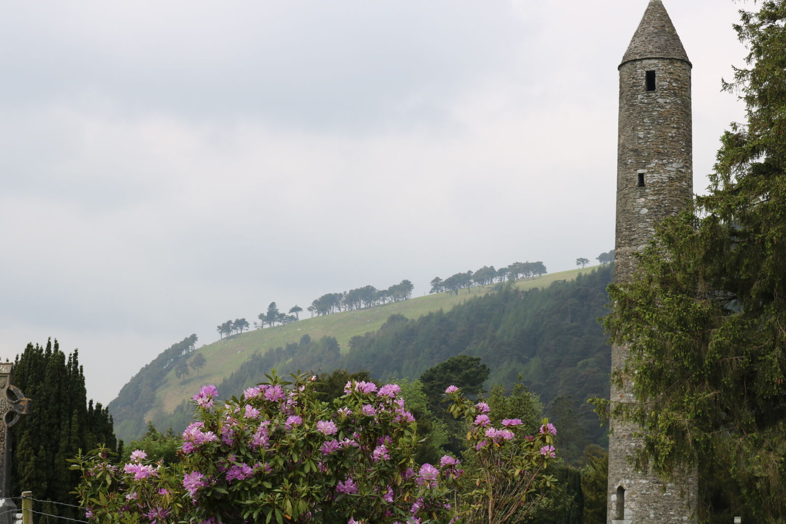 Canon EOS 750D (EOS Rebel T6i / EOS Kiss X8i) sample photo. Hill, tower, trees, wicklow photography