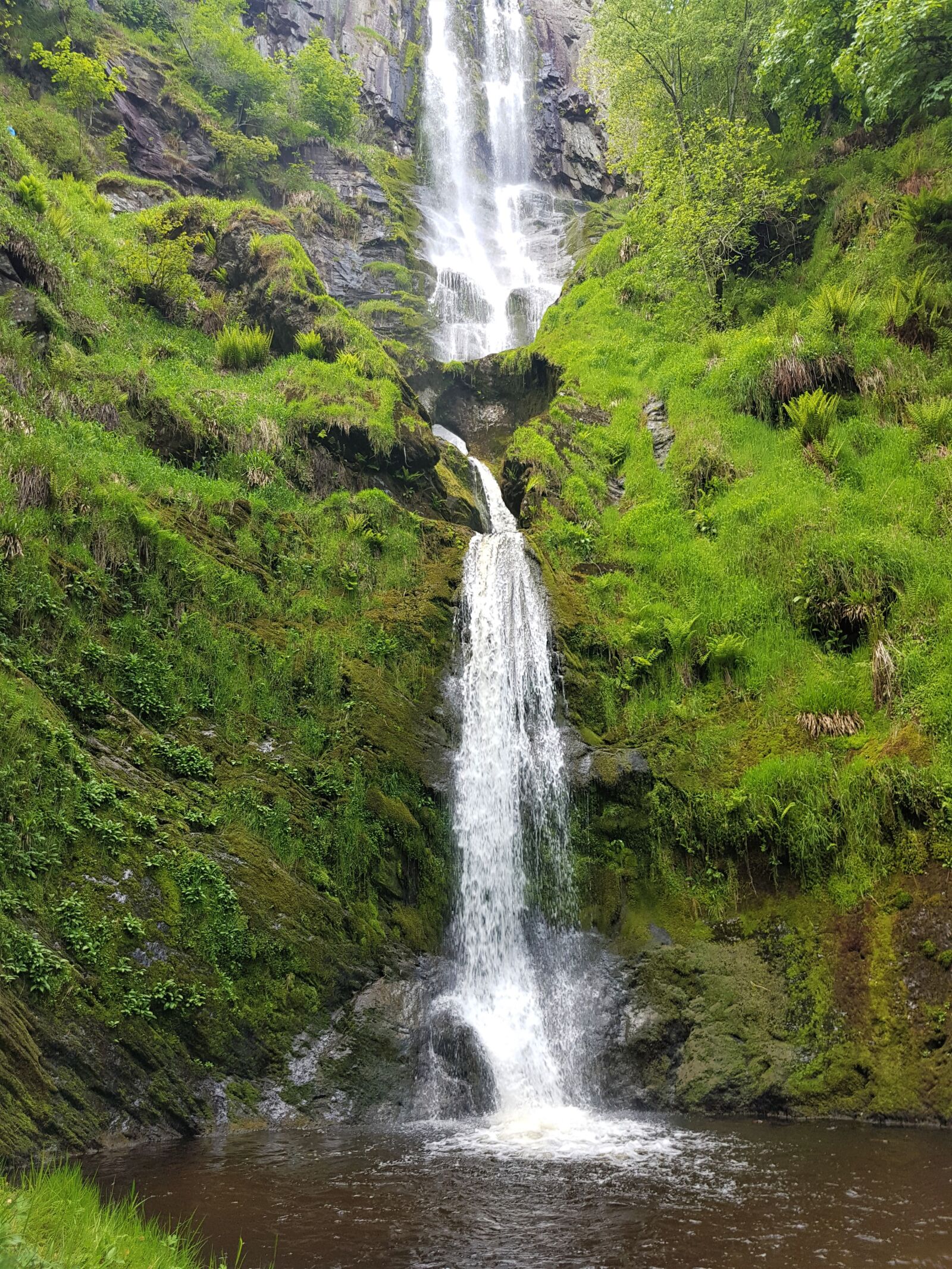 Samsung Galaxy S7 sample photo. Waterfall, mountain, landscape photography