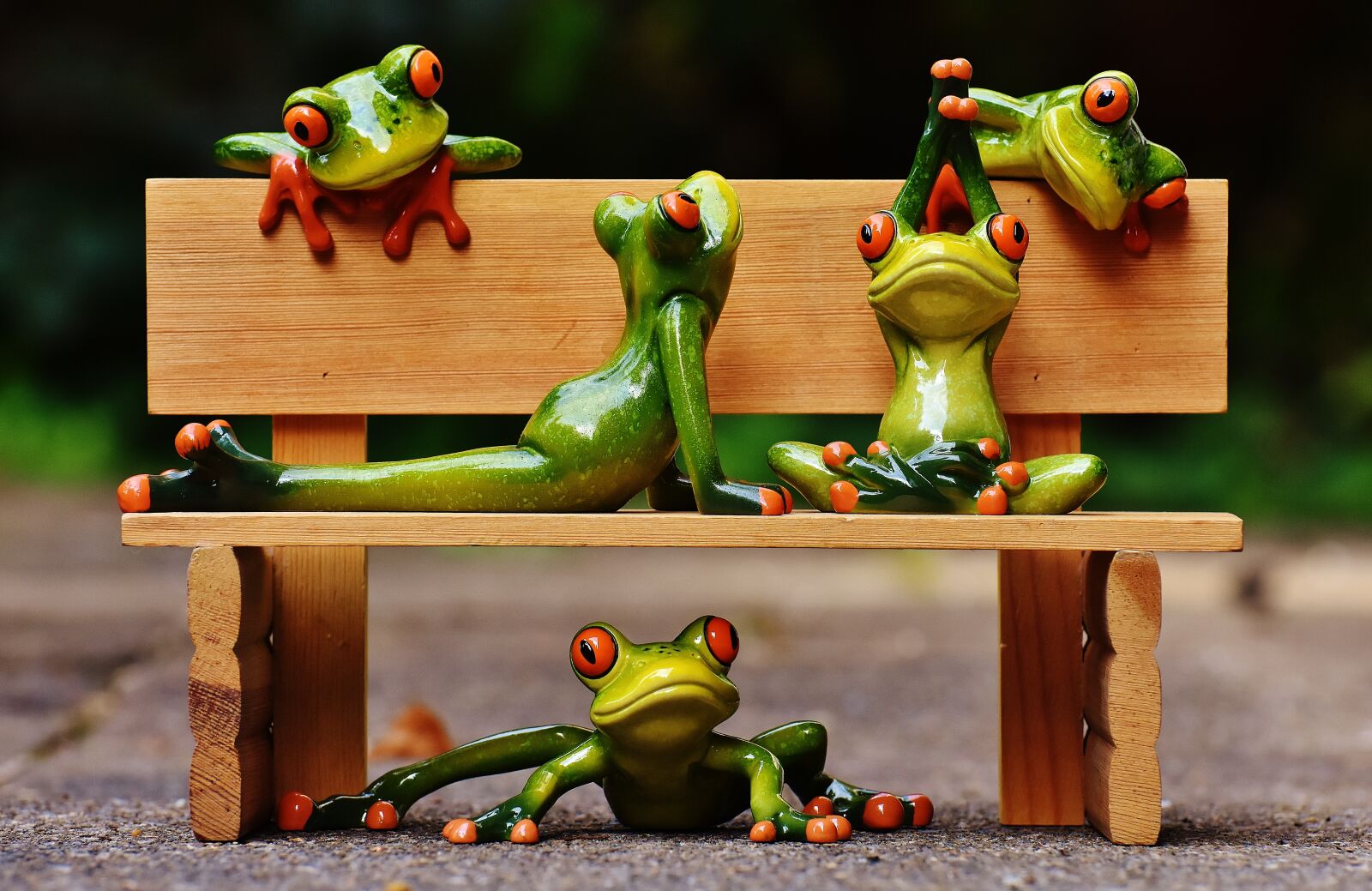 Nikon D7200 sample photo. Frogs, yoga, bank photography