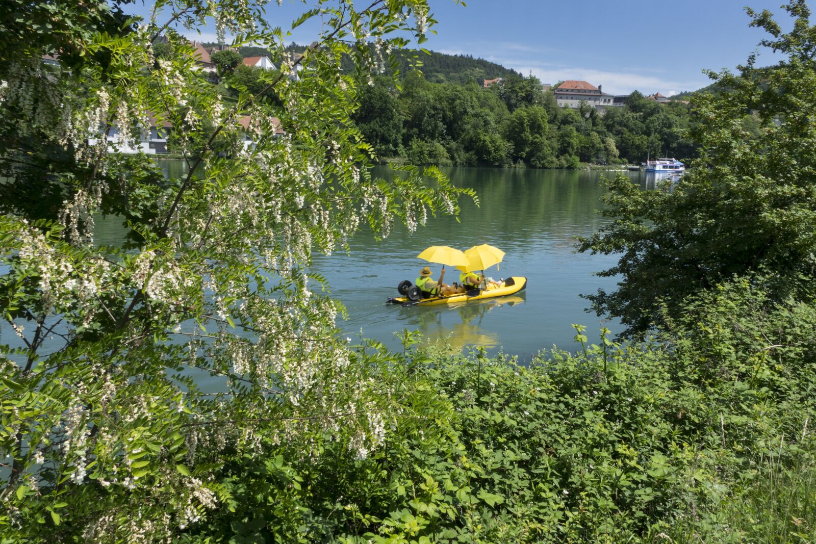 24-200mm F2.8 sample photo. Rhine, boat, water photography