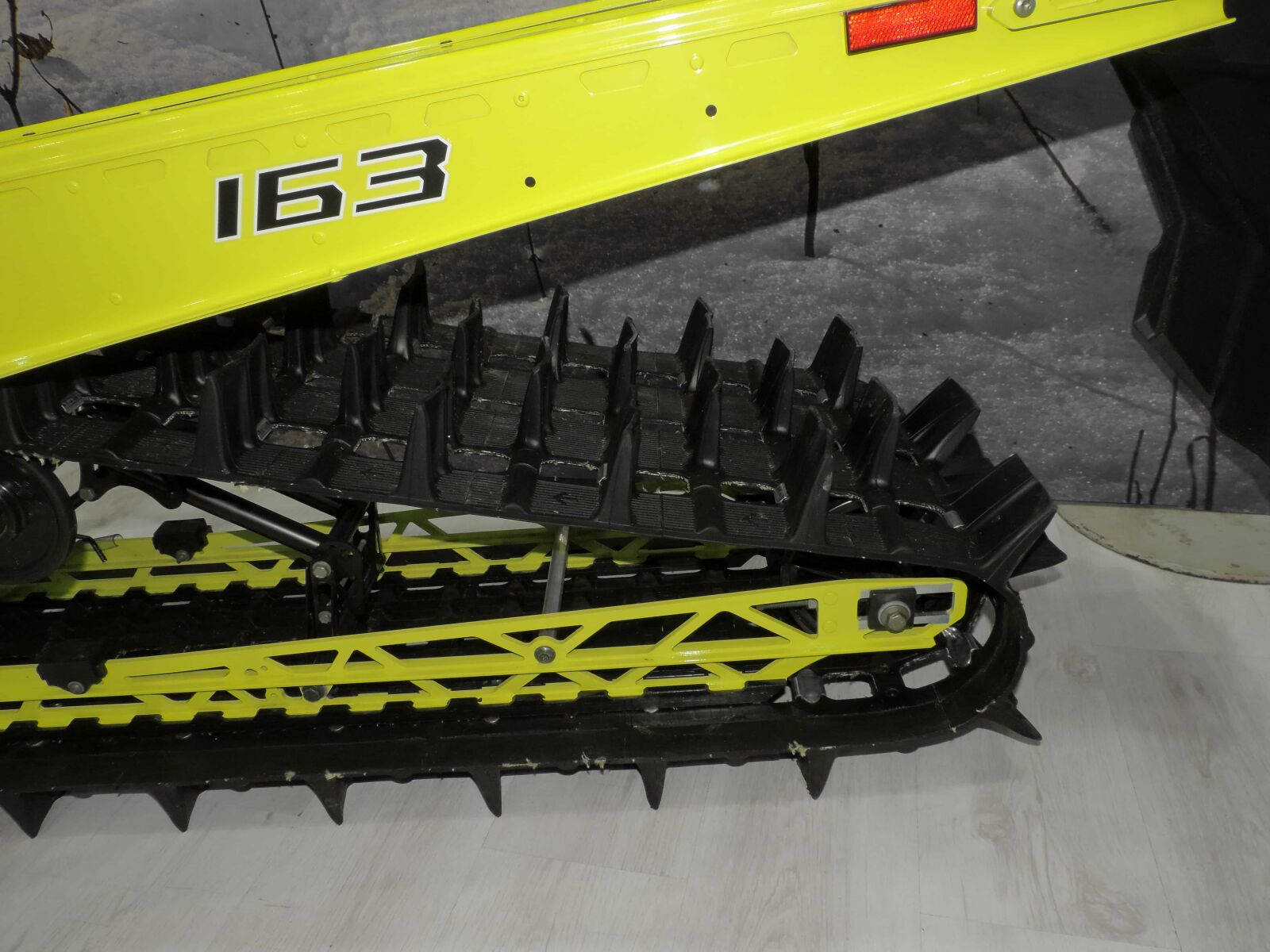 Nikon Coolpix P520 sample photo. Snowmobile vehicle, industry, track photography