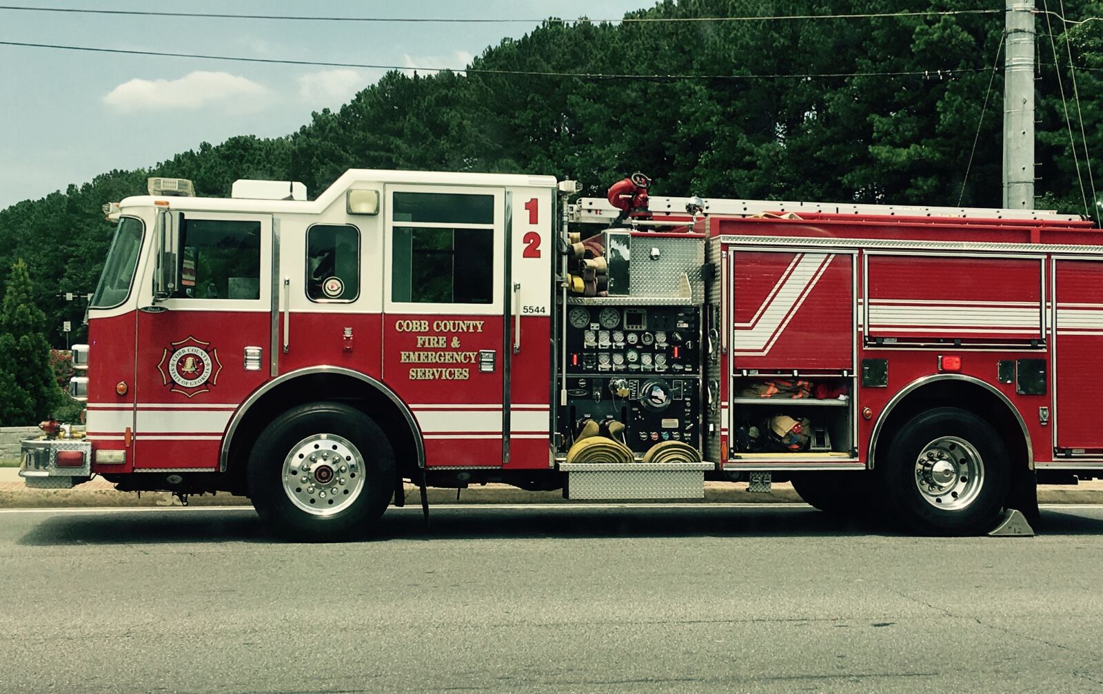 Apple iPhone 6s Plus sample photo. Cobb county, fire department photography
