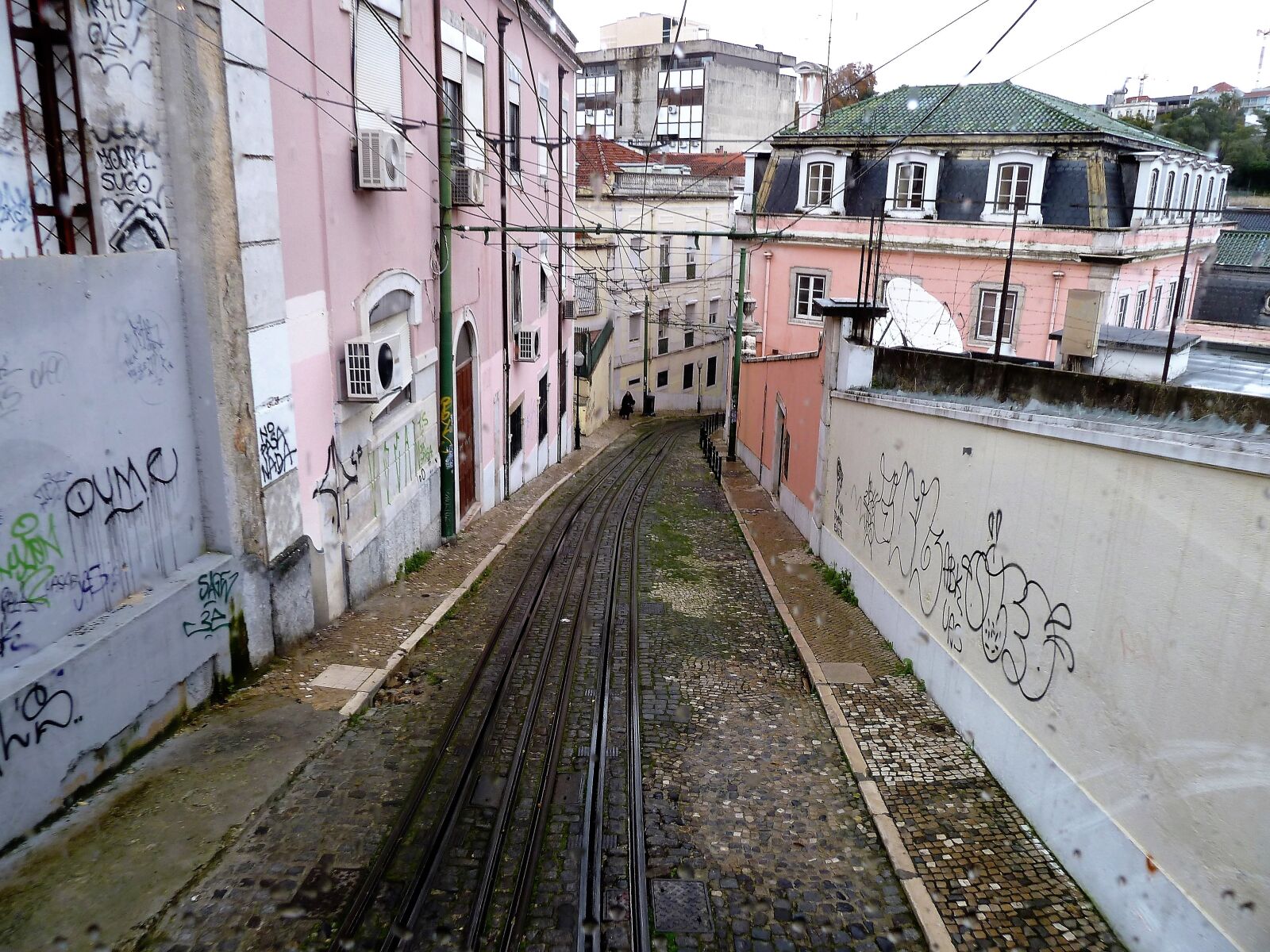 Panasonic Lumix DMC-ZS5 (Lumix DMC-TZ8) sample photo. Tram tracks, rails, lisbon photography
