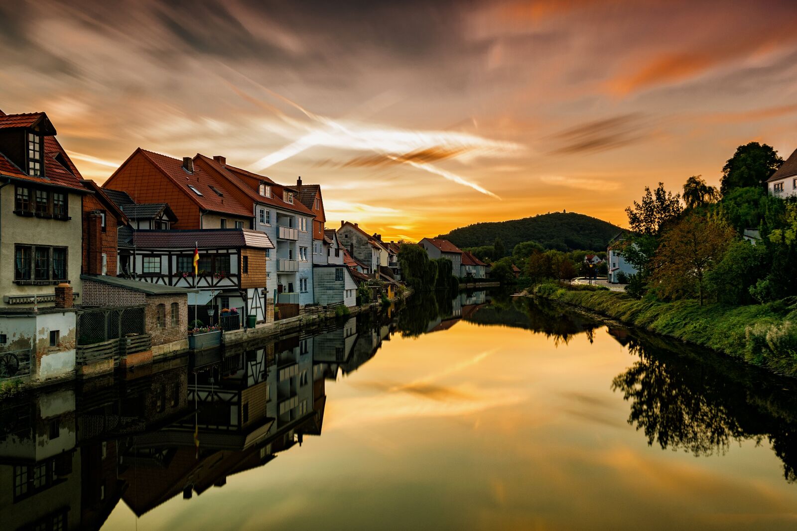 Nikon D5300 sample photo. Sunrise, river, eschwege photography