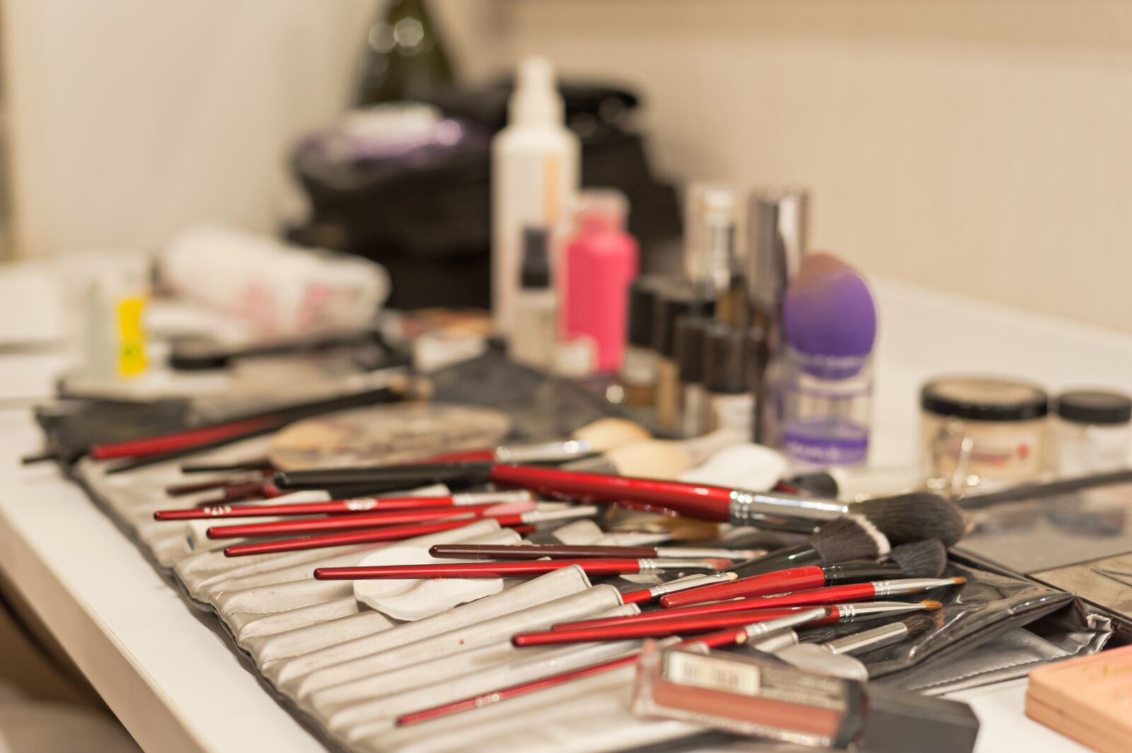 Nikon D700 sample photo. Makeup, makeup brushes, makeup photography